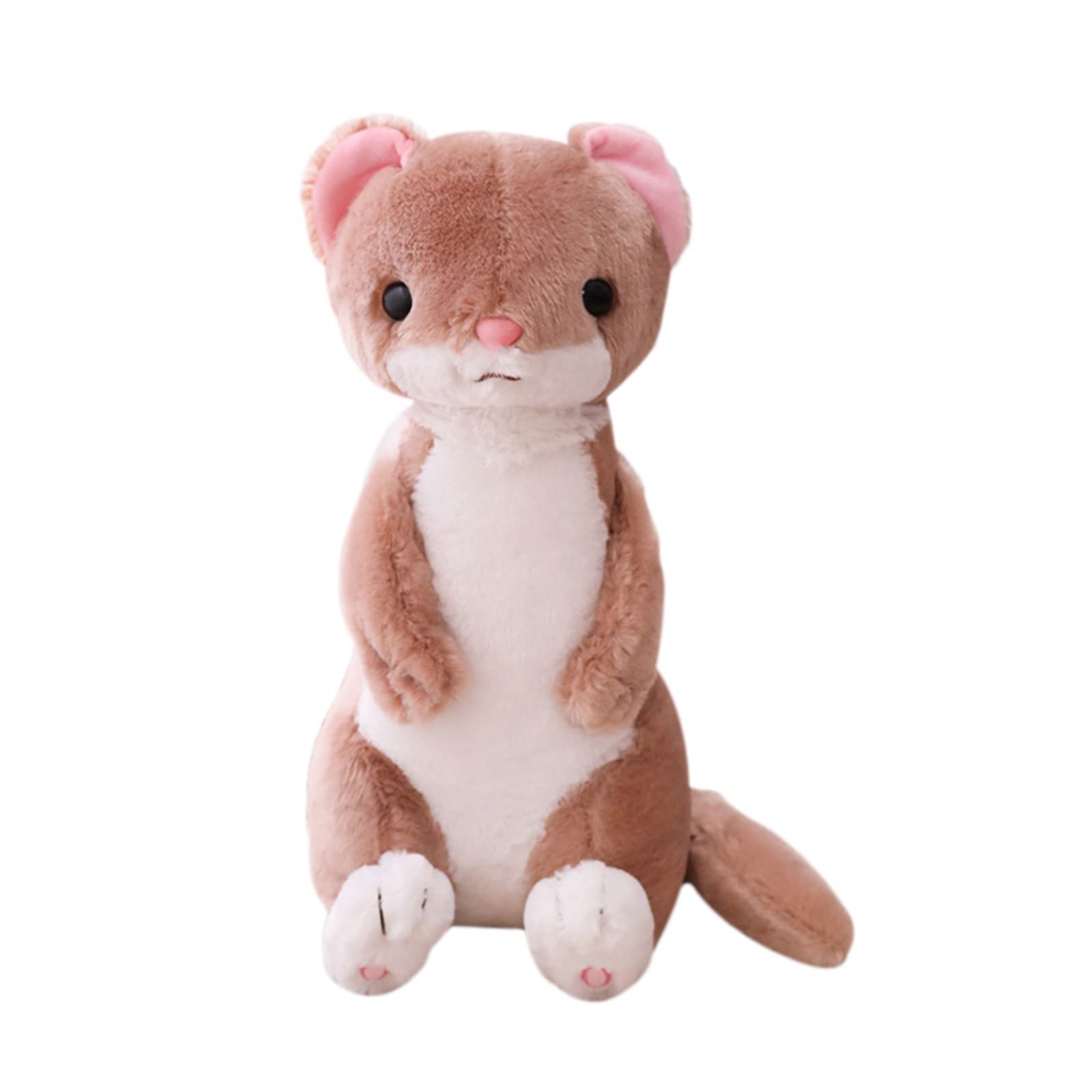 Soft Stuffed Ferret Plush Toy - Realistic Simulation Mustela Putorius Furo Doll, Cute Cartoon Animal for Kids & Adults | Perfect for Bedroom Decor, Cuddling, and Gift Giving