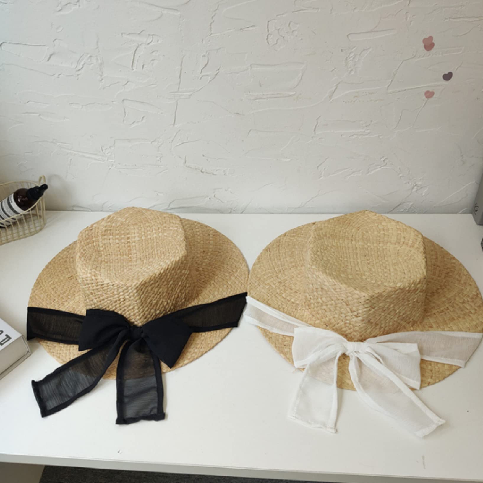 Handmade Women's Straw Sun Hat - Wide Brim Natural Raffia Beach Hat for Women - UV Protection Summer Sun Hat for Vacation, Travel, and Outdoor Activities
