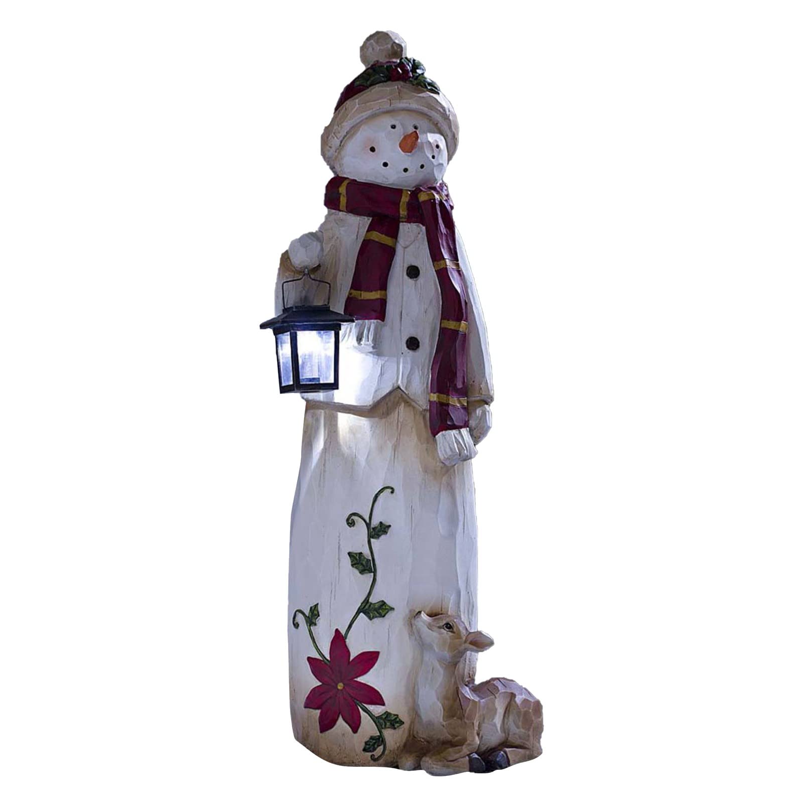 Solar-Powered LED Snowman Light for Garden & Yard Decor - Outdoor Christmas, Halloween, and Holiday Decoration - Waterproof Solar Light for Lawn, Pathway, and Party Decorations (Perfect for Festive Nights, Rave Parties, and Seasonal Celebrations)