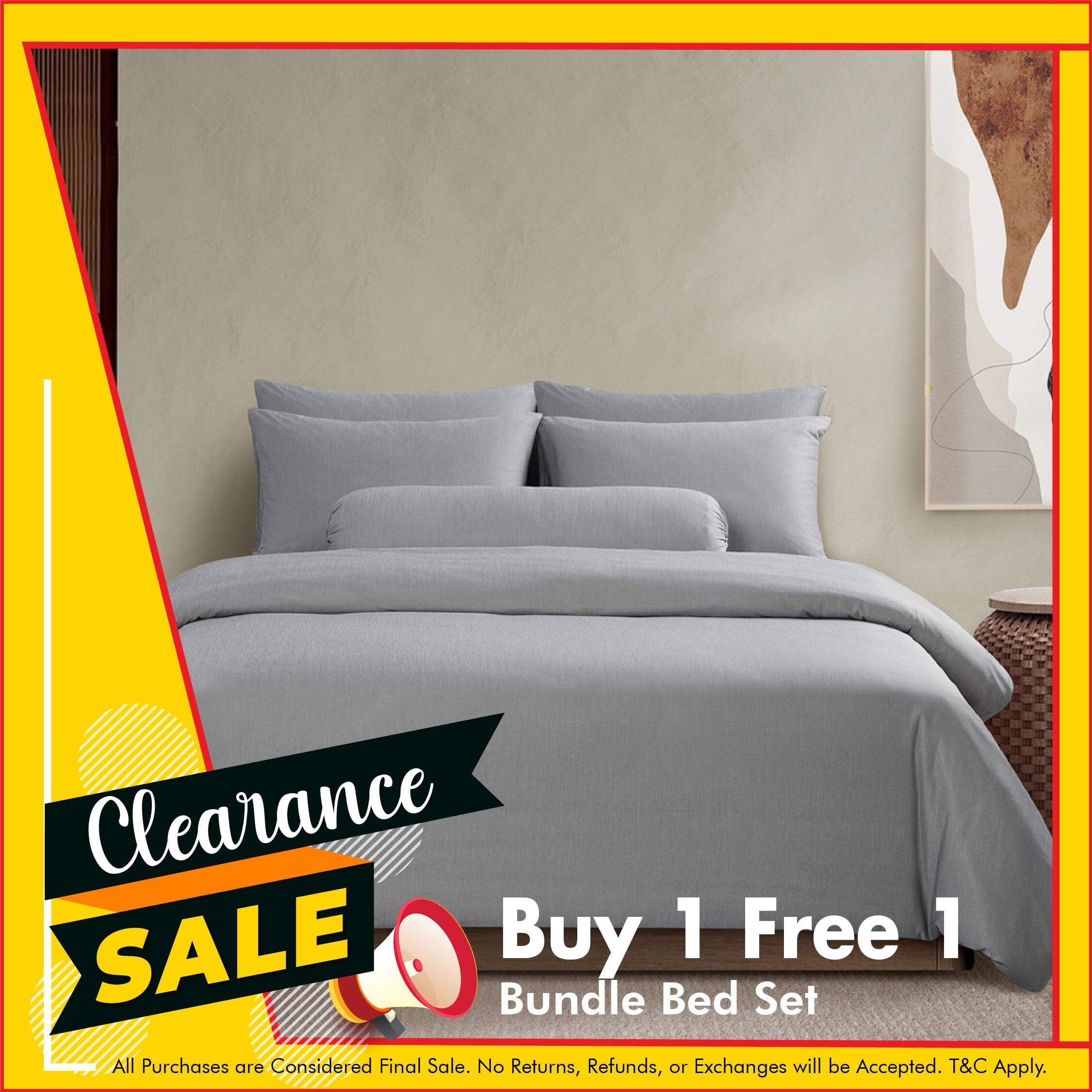Holy Sheets™ Chalky Finish Queen Size Bed Sheet Set - Soft & Breathable Cotton Bedding for Modern Bedrooms, Perfect for Master Bedroom, Guest Room & Dorm Decor