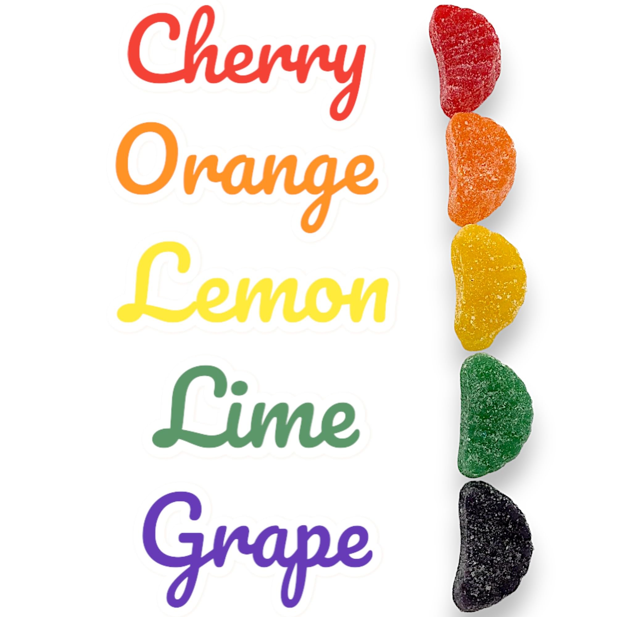 Premium Assorted Fruit Slices Jelly Candy - 1.5 lbs Bag of Delicious Sweet Sugar-Dusted Gummy Candy | Perfect for Snacks, Party Favors, Gift Baskets & Movie Night Treats (24 oz)