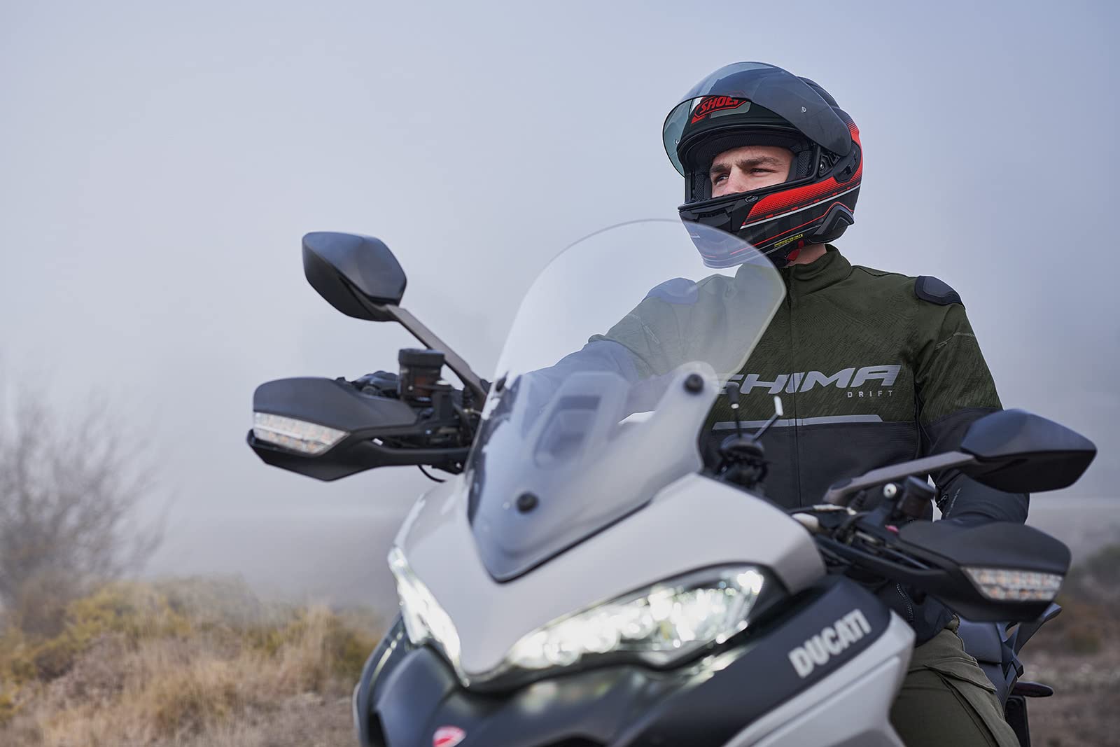 SHIMA DRIFT Men's Lightweight Breathable Summer Motorcycle Jacket - CE Certified Armor (Shoulder, Elbow, Back) with Adjustable Fit - Black Size L - Perfect for Urban Commuting & Summer Riding