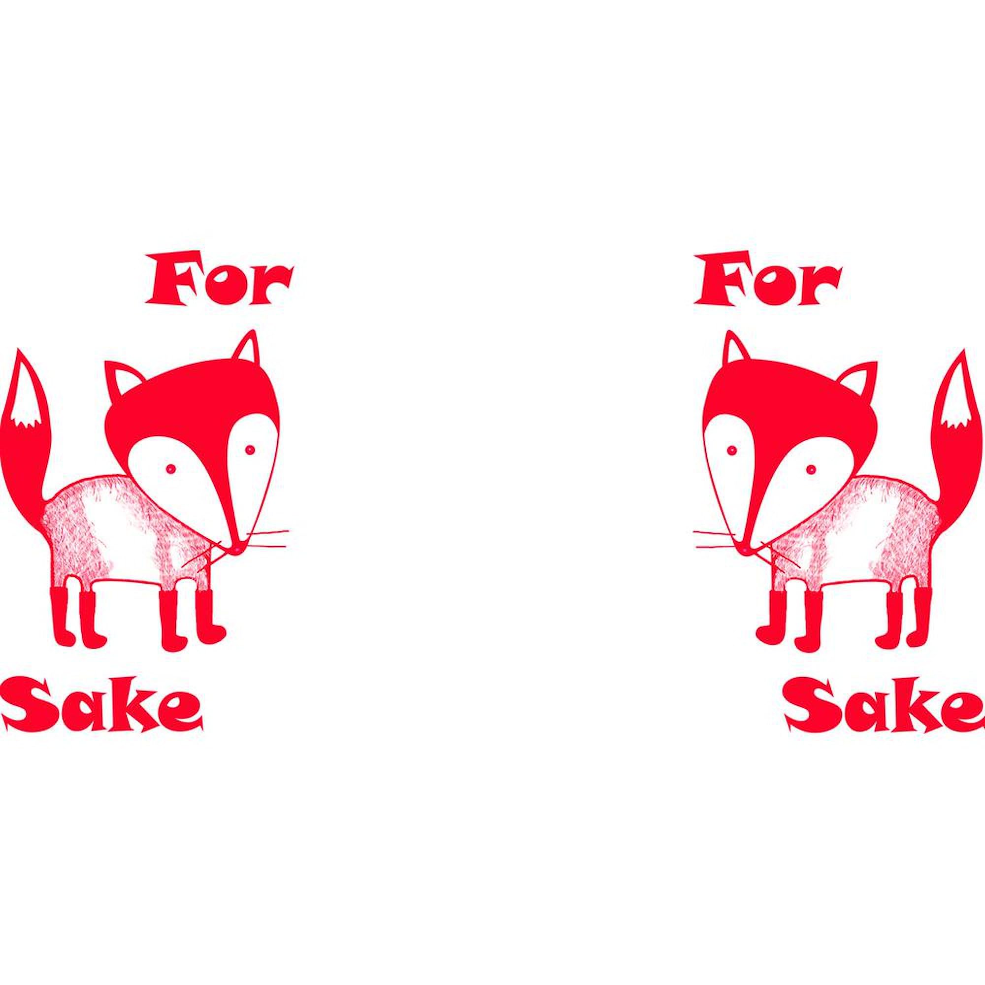 Fox Sake 11 oz Ceramic Coffee Mug (325ml) - Funny Fox Design for Tea & Hot Drinks - Perfect Gift for Animal Lovers, Office Use & Home Decor