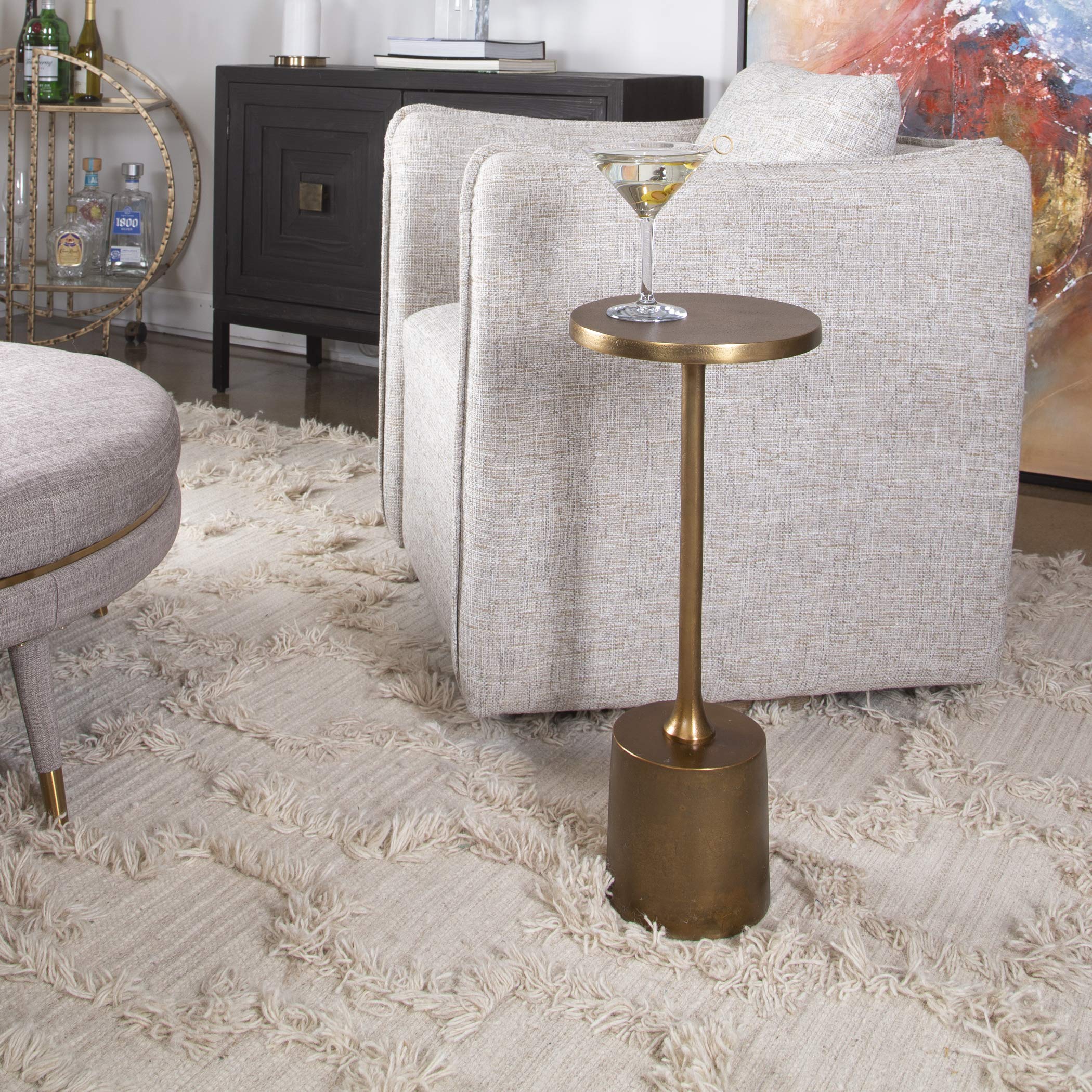 Premium Sanaga Gold Drink Table - Elegant & Durable for Home, Office, and Restaurant Use