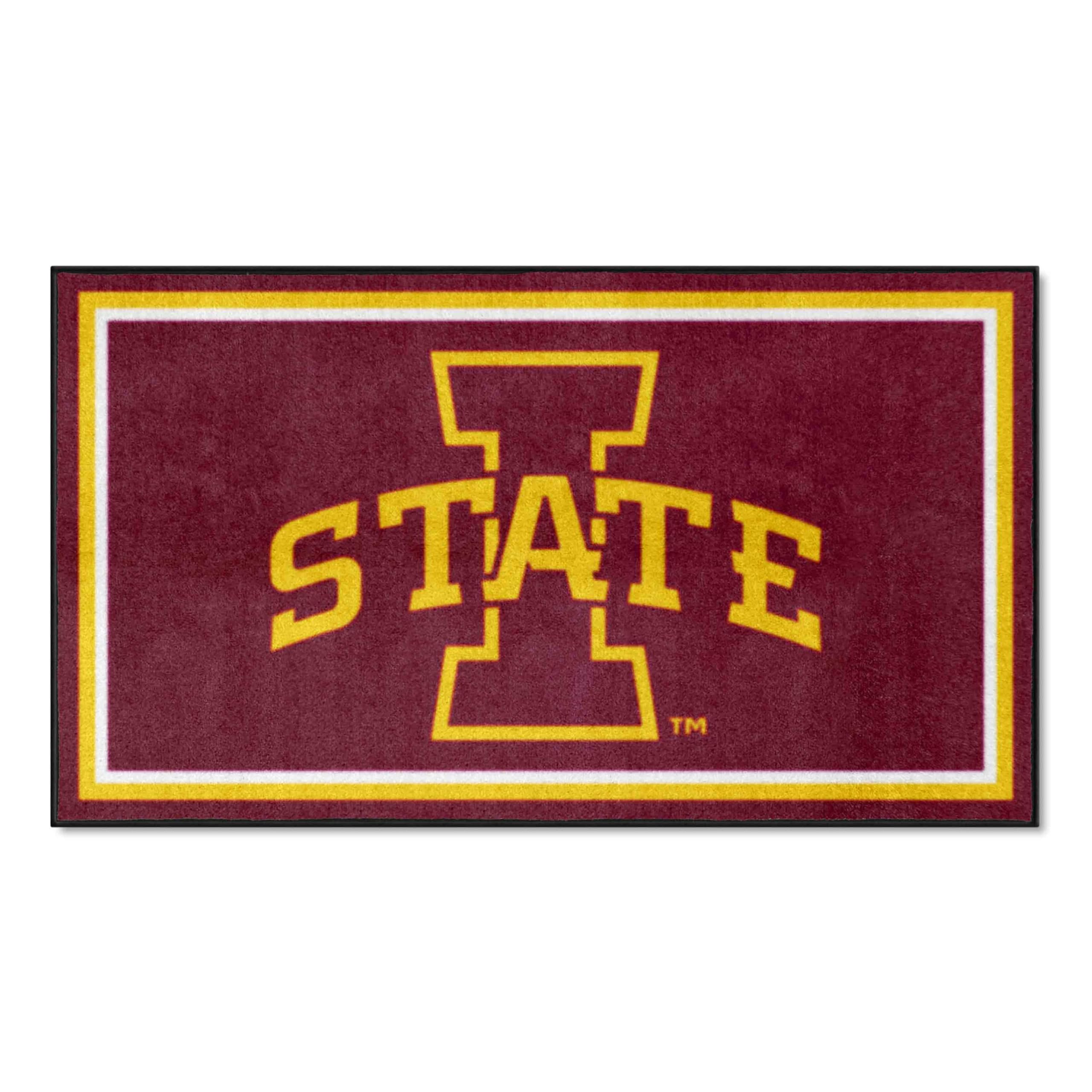 FANMATS 26900 NCAA Iowa State Cyclones 3ft x 5ft Plush Area Rug - Soft Sports Fan Rug for Home Decor, Game Room, Dorm & Tailgating | Perfect for Living Room, Bedroom & Fan Cave Decor