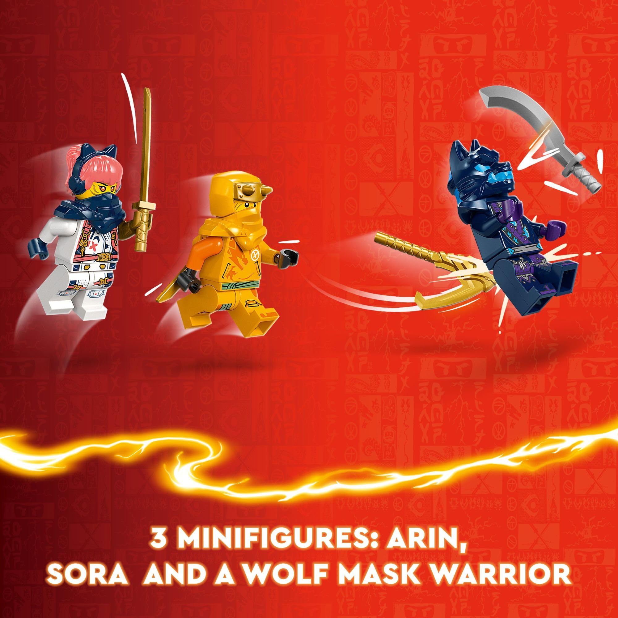 LEGO NINJAGO Young Dragon Riyu Building Toy Set with 3 Ninja Minifigures - Creative Construction Playset for Kids Ages 6+ | Perfect Birthday Gift for Boys & Girls | Build & Play Ninja Adventure Scenes