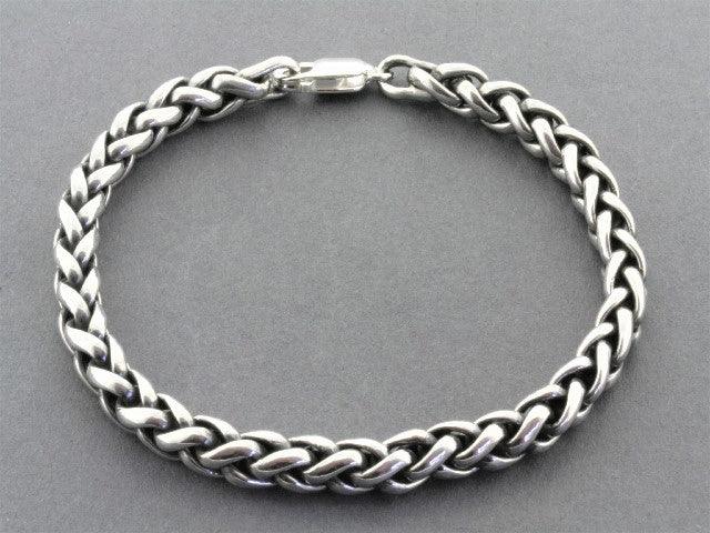Sterling Silver Rope Link Bracelet for Women - Elegant & Durable Jewelry for Everyday Wear, Gifts & Special Occasions