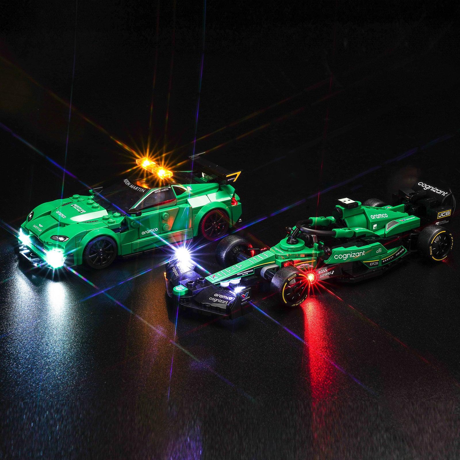 LEGO Aston Martin Safety Car & AMR23 76925 Light Kit - LED Lighting Set for LEGO Models - Perfect for Display & Nighttime Play