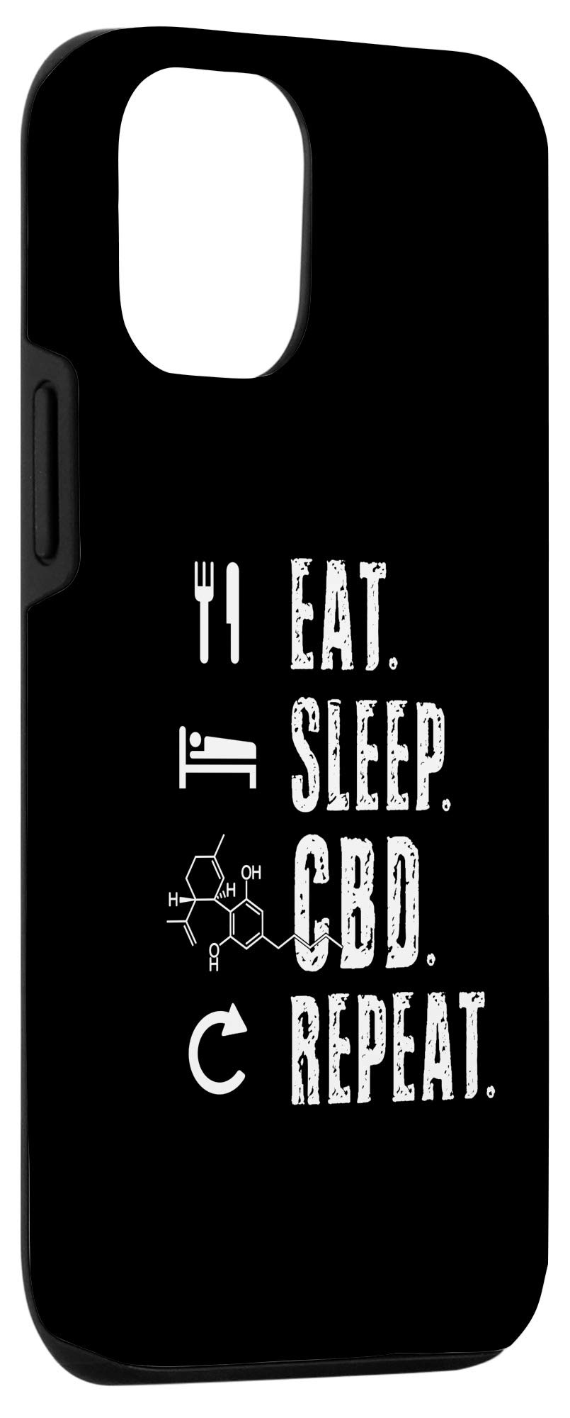 iPhone 12/12 Pro Protective Case with CBD/THC Weed Leaf Design - Durable Phone Cover for Cannabis Enthusiasts | Perfect for 420 Celebrations & Daily Use