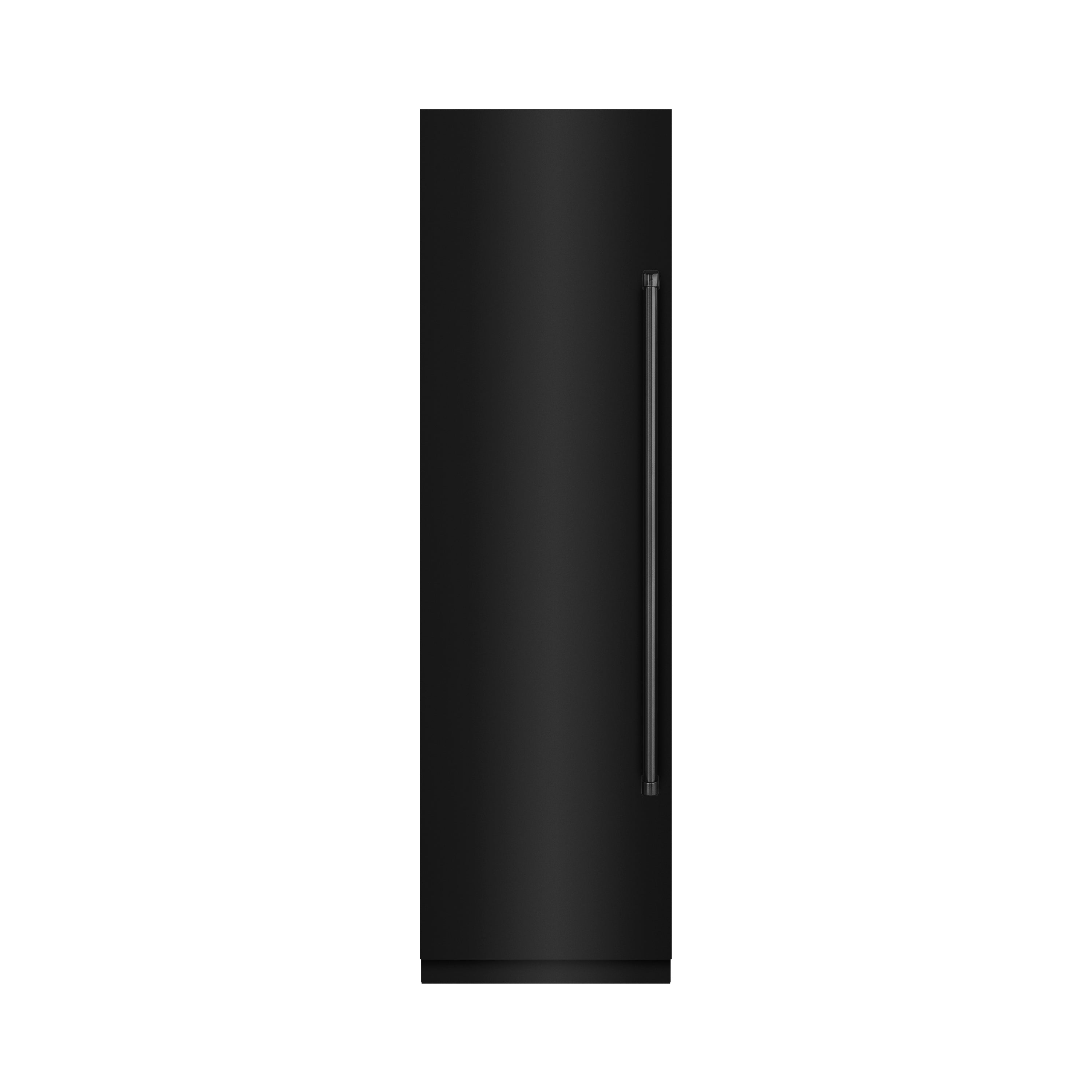ZLINE 24 Inch 12.4 Cu Ft Black Stainless Steel Column Freezer with Graphite Gray Interior - Energy Efficient Upright Deep Freezer for Home, Restaurant & Commercial Use (RCFV BS 24)