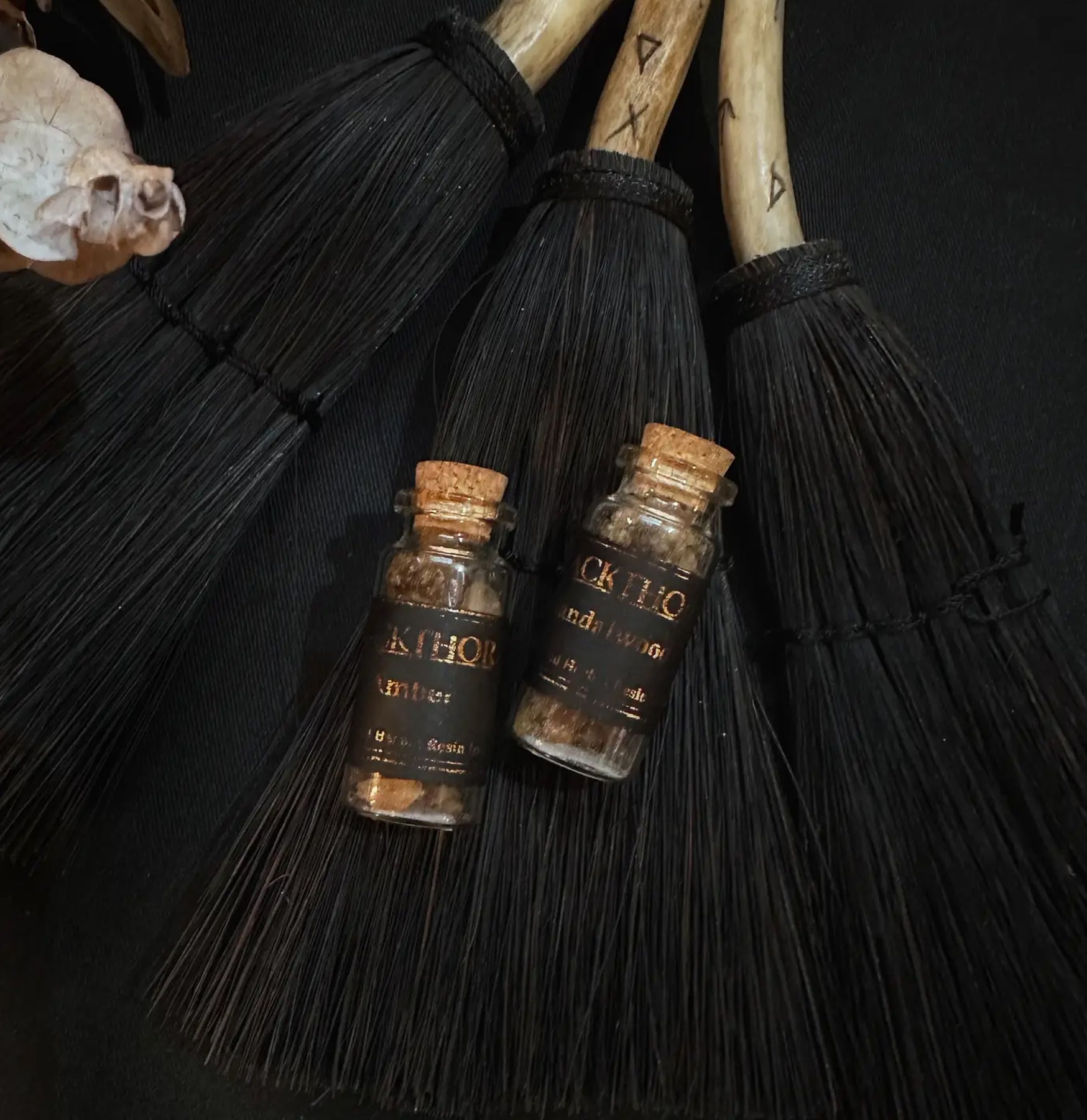 Blackthorn Witch Pin Bottle - Gothic Enamel Pin for Backpacks, Jackets & Accessories - Perfect for Halloween, Witchcraft & Gothic Fashion Lovers