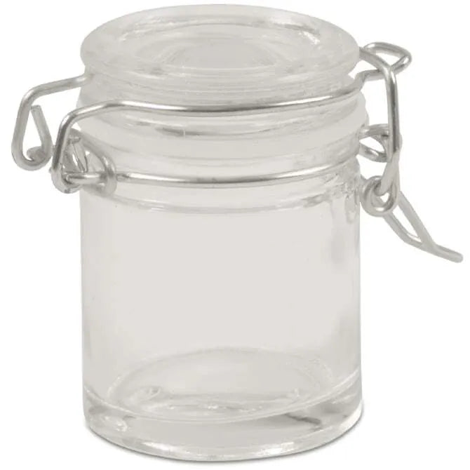 1oz Mini Mason Glass Jars with Lids - Small Glass Containers for Spices, Honey, Jam, DIY Crafts & Wedding Favors - Perfect for Home Storage, Gifts & Party Decorations