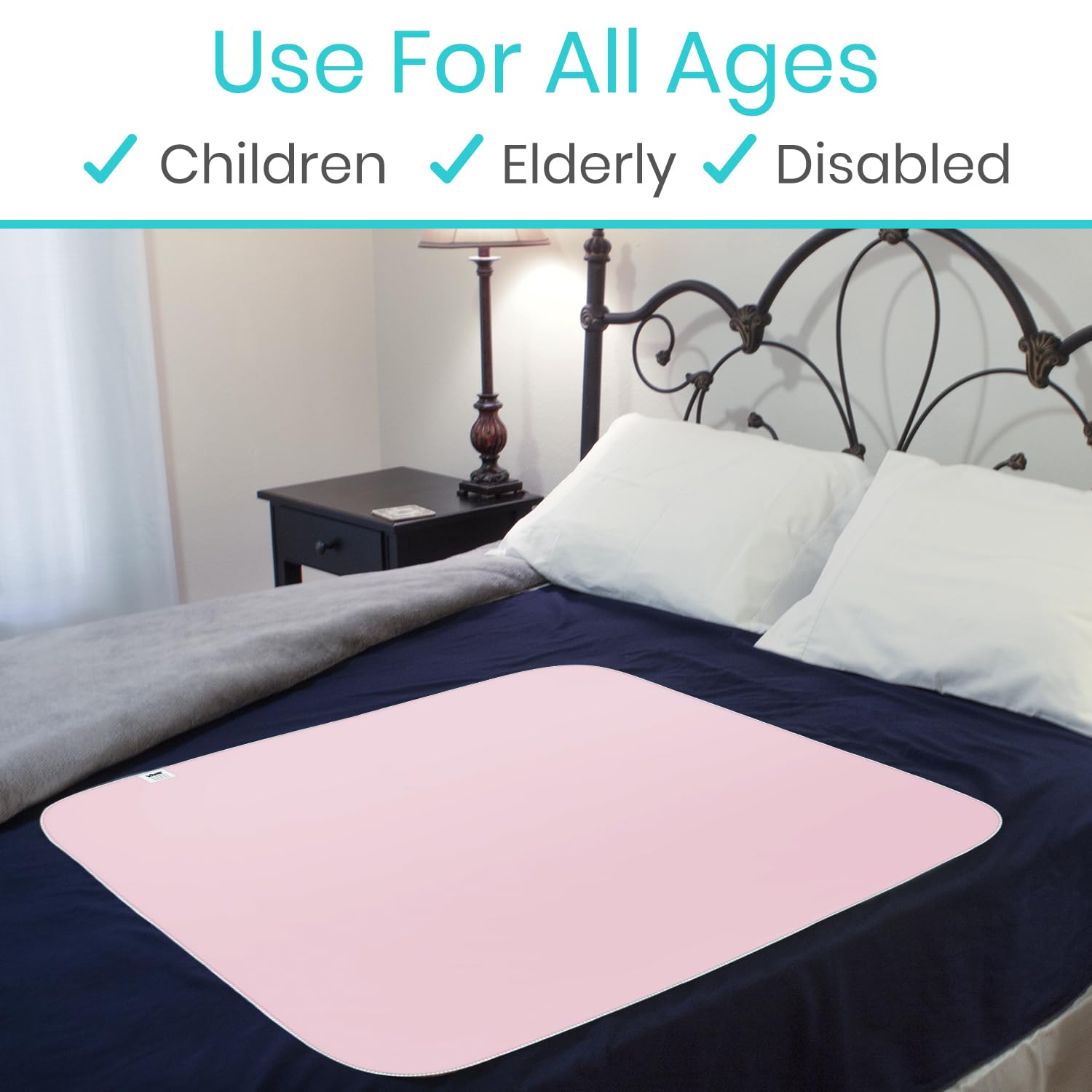 **Vive Sures Waterproof Washable Bed Pad for Adults (34