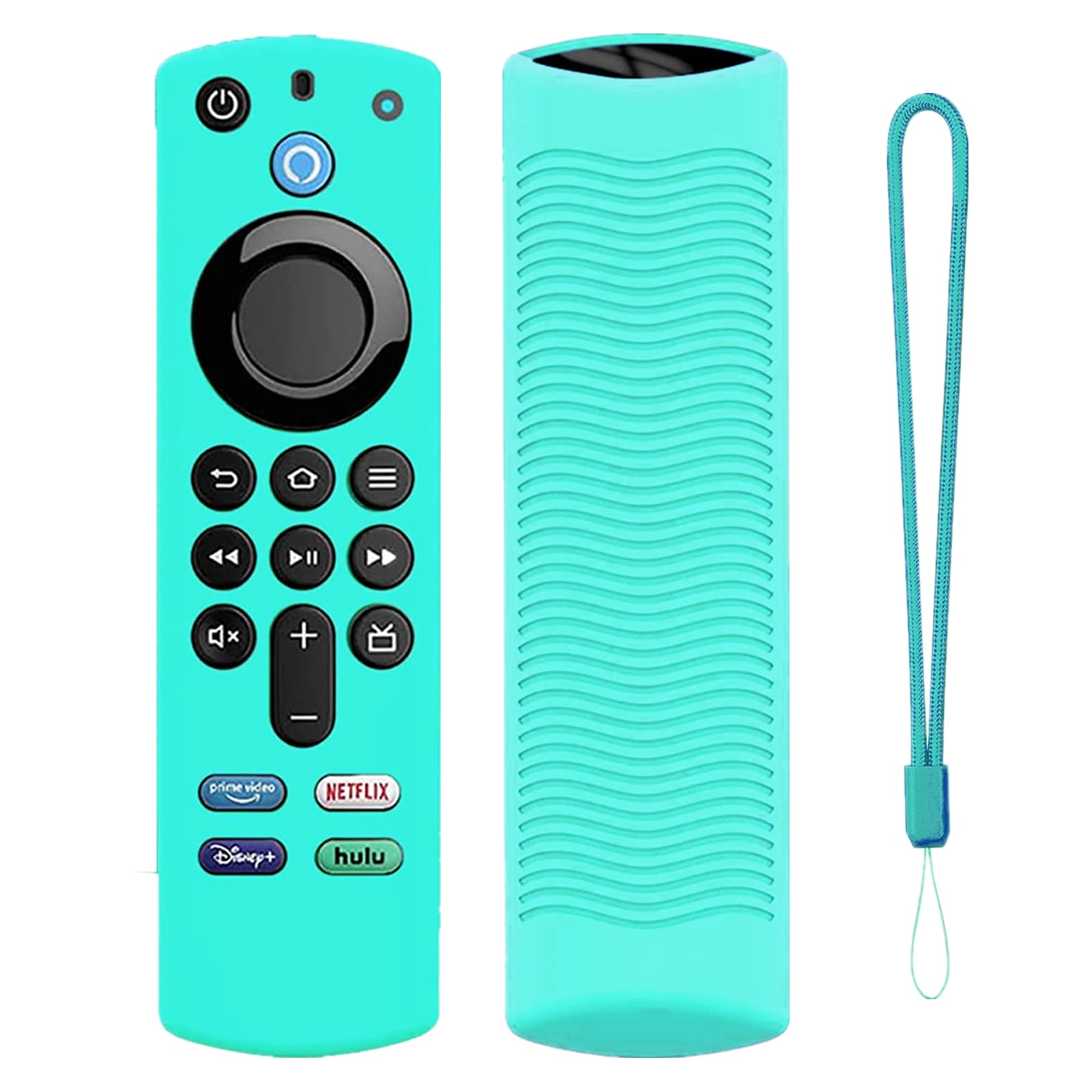 Fire TV Stick Remote Cover for 4K & 4K Max - Silicone Case with Lanyard - Perfect for Home Entertainment