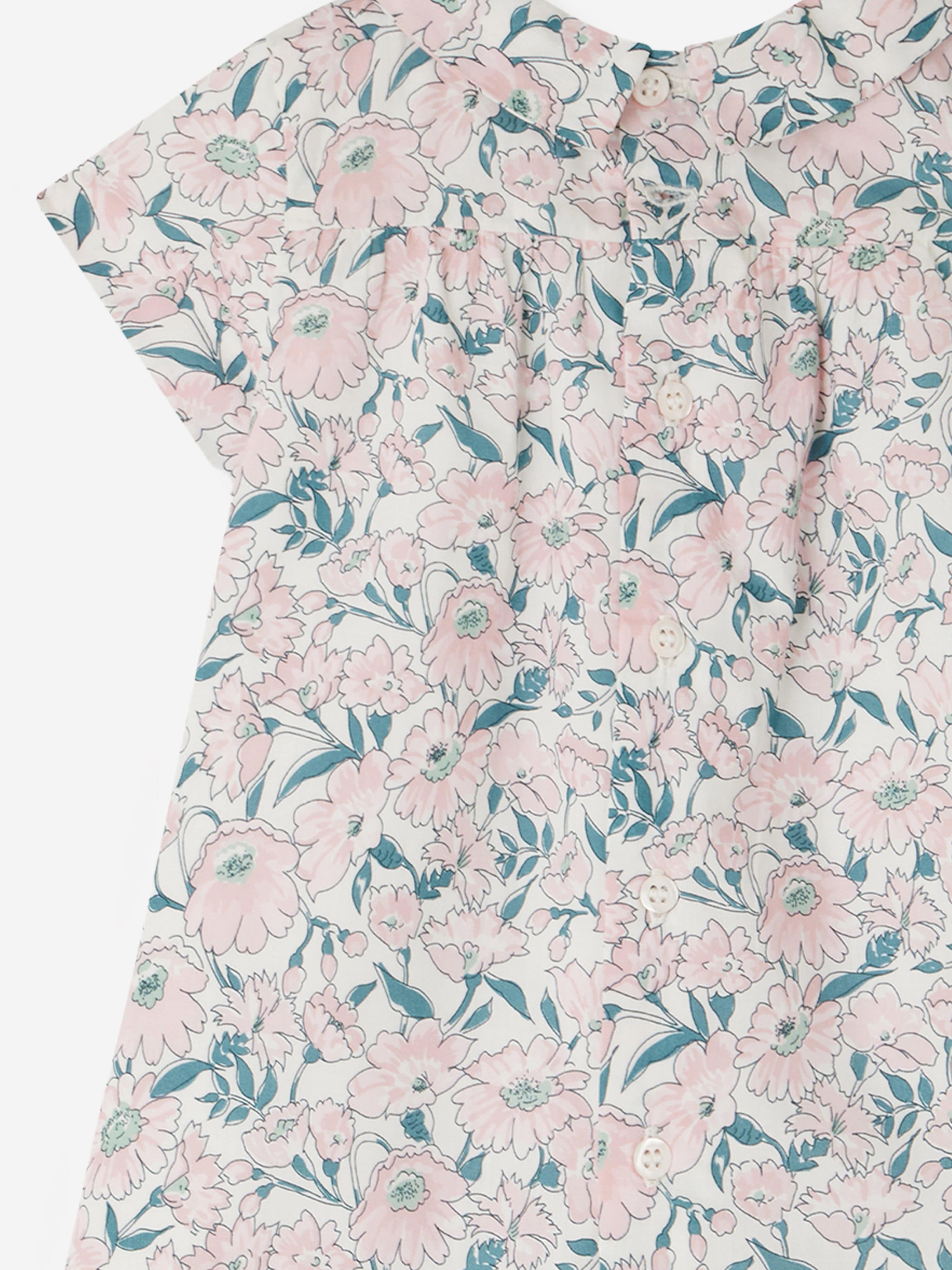Pink Floral Jadila Dress for Baby Girls - Cute & Comfortable Outfit for Parties, Photos & Special Occasions