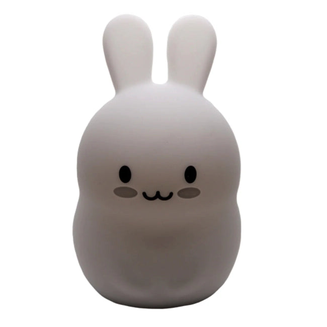 Soft Silicone LED Nightlight for Baby Crib - Bunny Shape | Gentle Glow for Nursery, Kids Room & Bedtime | Safe, Dimmable & Portable Night Light for Newborns & Toddlers