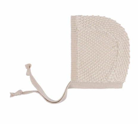 ELY & CO Bubble Knit Bonnet for Babies 3-12 Months - Soft & Stylish Winter Hat for Newborns & Infants - Perfect for Outdoor Walks, Photo Shoots & Daily Wear