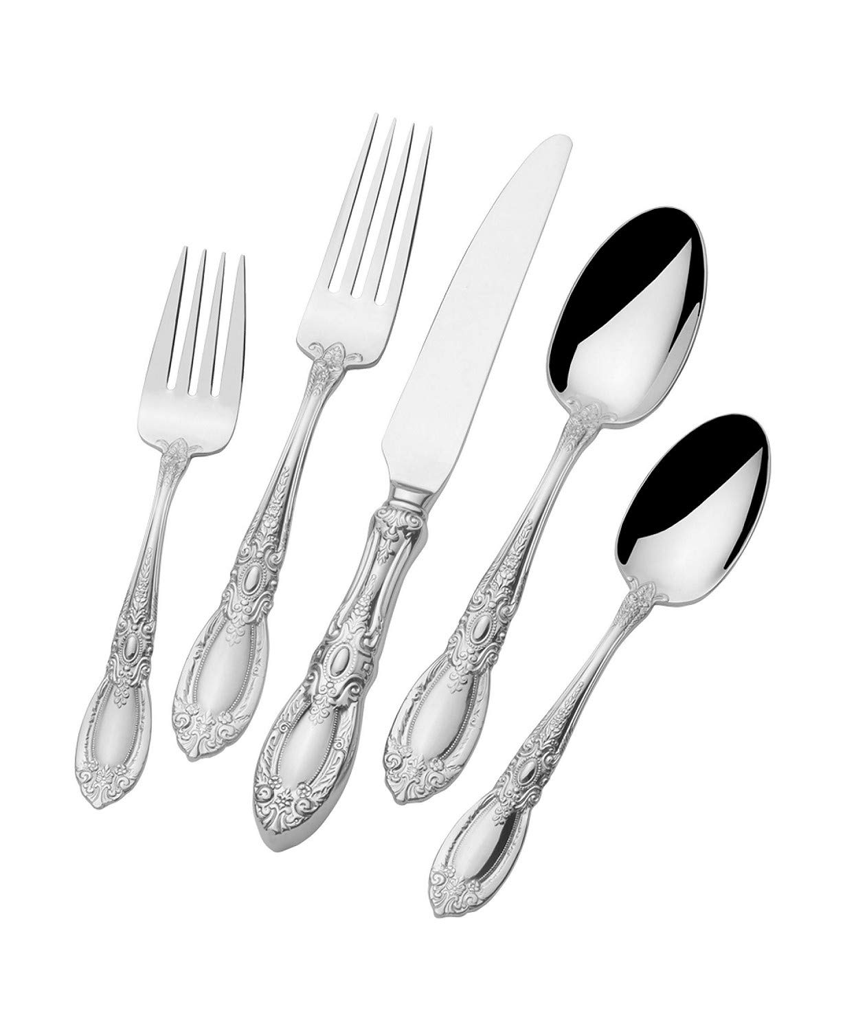 Towle Lady Diana 20-Piece Stainless Steel Flatware Set - Elegant Silverware for Formal Dining, Dinner Parties & Special Occasions