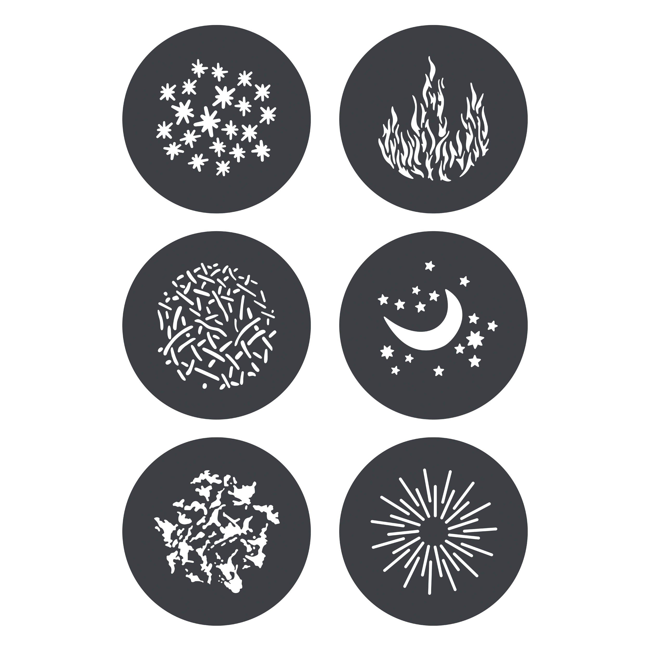 Godox KNOWLED GP GS1 Gobo Set - Compatible with GP Series G Mount Spotlight System (Set of 1) - Perfect for Stage Lighting, Theater Productions, and Professional Photography