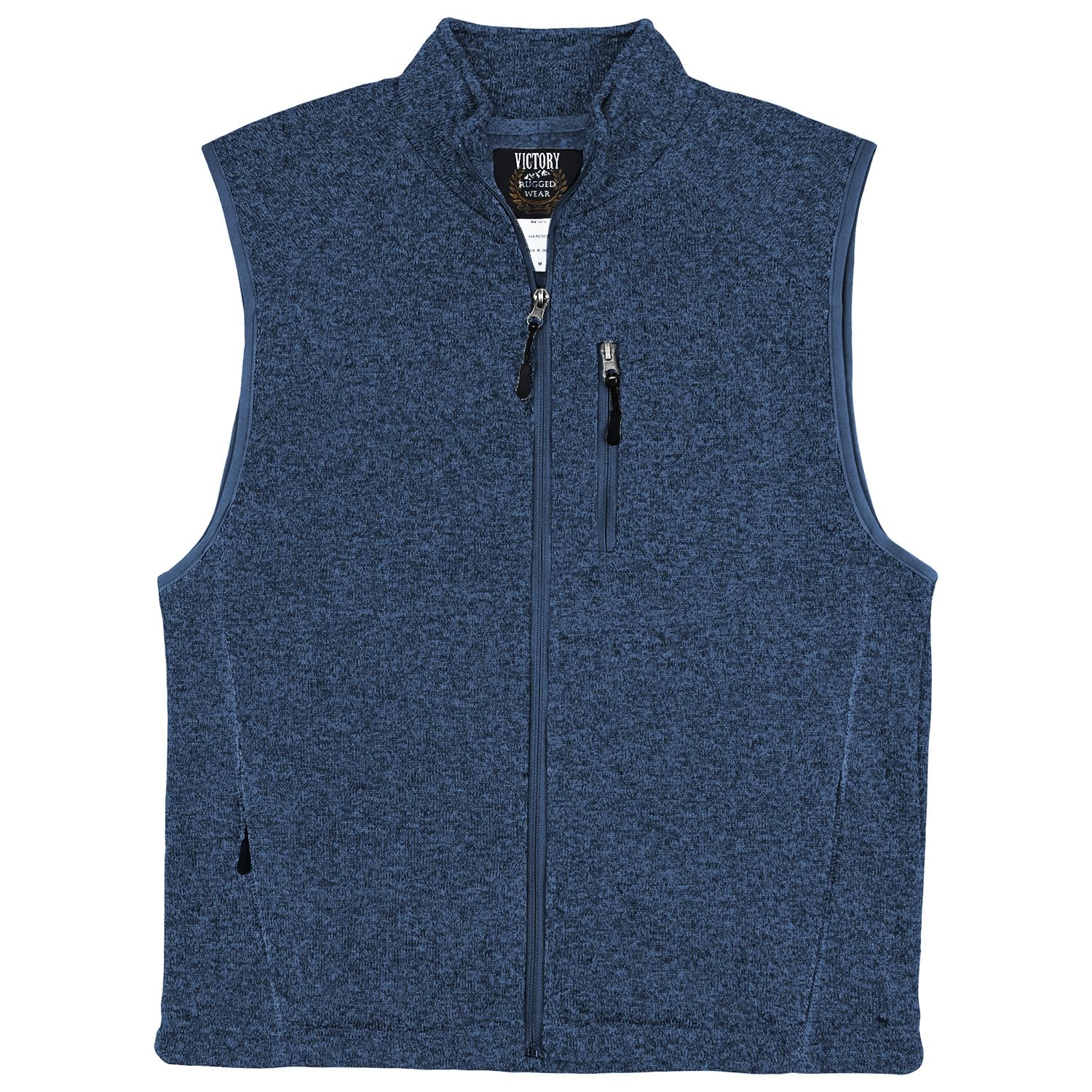 Men's Salt & Pepper Zip Fleece Vest - Grey | Lightweight Warm Layering for Outdoor Activities, Hiking & Casual Wear