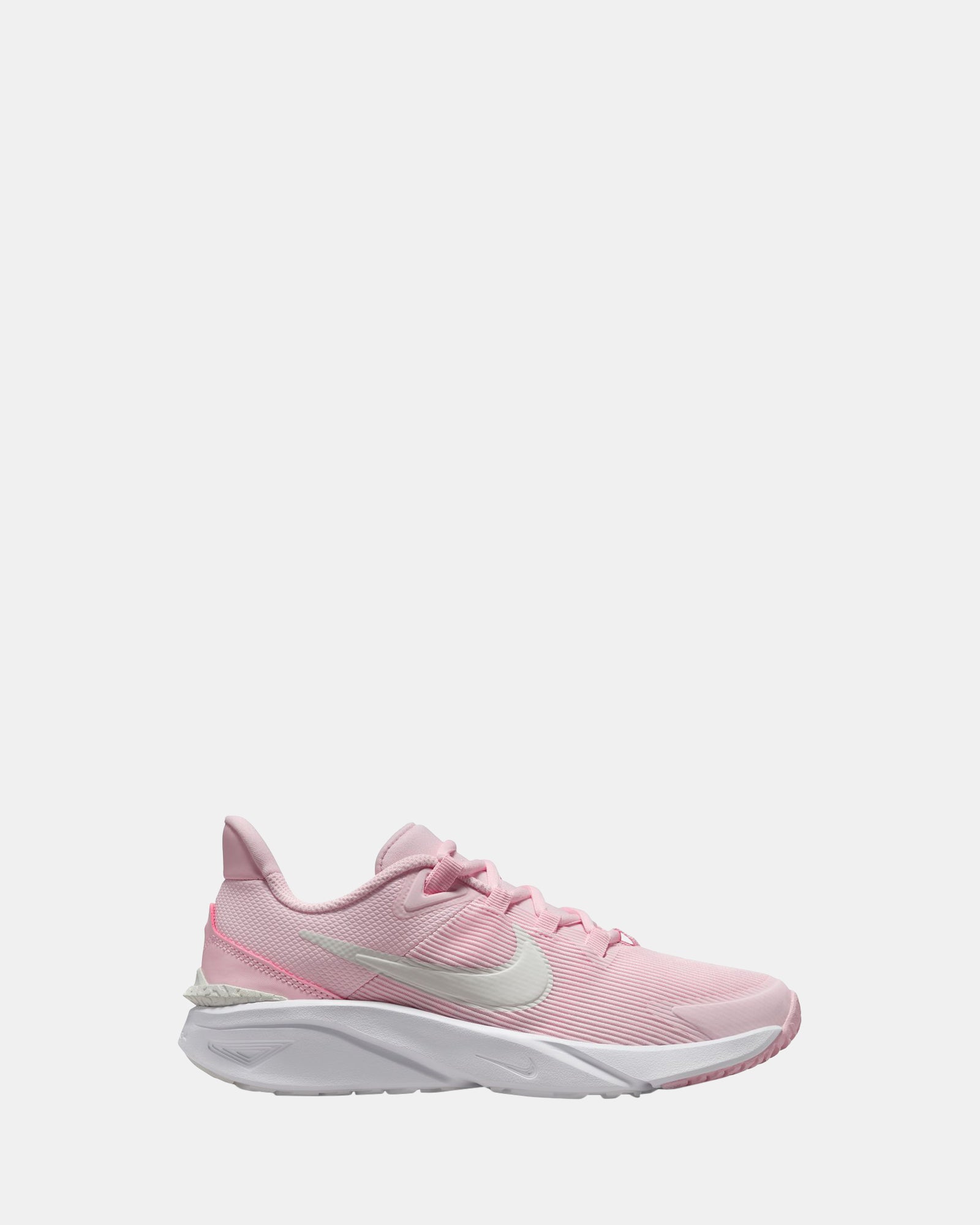 Star Runner 4 NN Grade School Running Shoes - Pink Foam & White Cushion Sneakers for Girls, Comfortable Athletic Shoes for School, Sports & Daily Wear