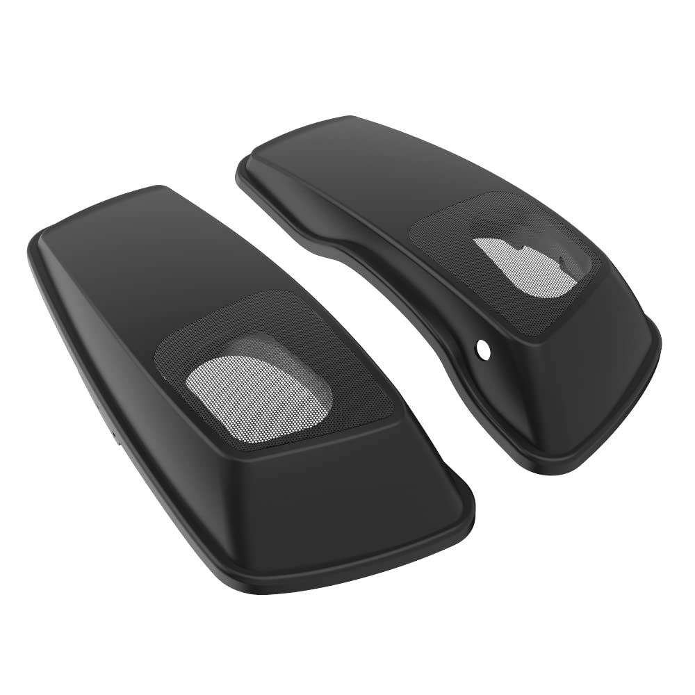 Advanblack Unpainted 6X9 Saddlebag Speaker Lids for 2014-2023 Harley Davidson Touring Models - Perfect for Motorcycle Audio Upgrades & Customization