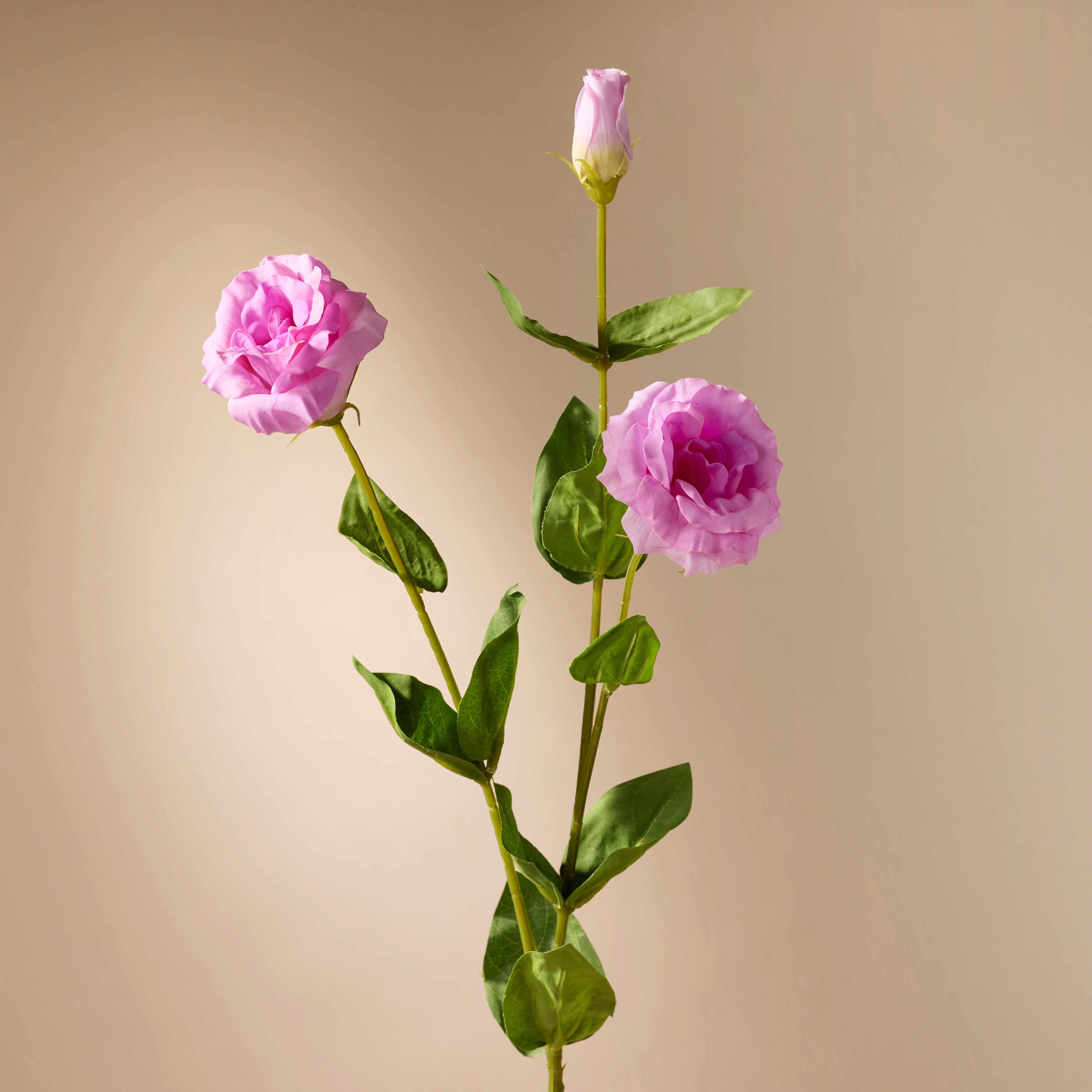 Artificial Lisianthus Flower Stems - Purple, 60cm for Home Decor, Wedding Bouquets, and Floral Arrangements