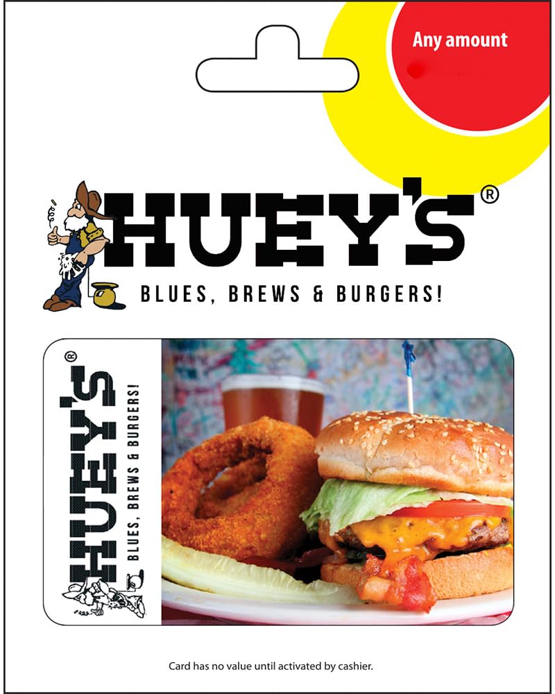 Huey's Gift Card - Perfect for Birthdays, Holidays & Special Occasions | Online Shopping & Gifting Solution