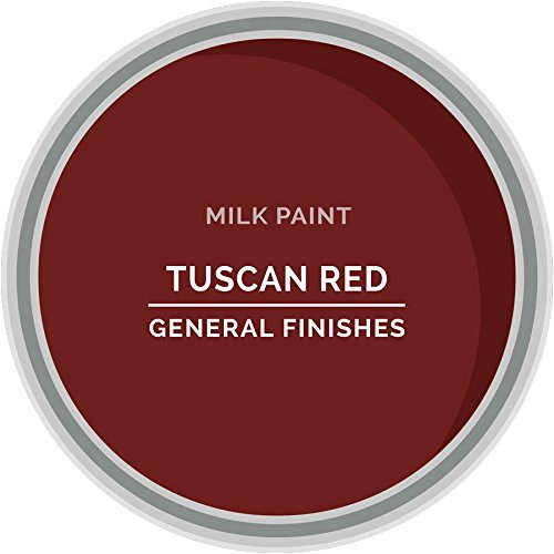 General Finishes Water Based Milk Paint - 1 Gallon, Tuscan Red - Perfect for Furniture Restoration, DIY Projects & Home Decor