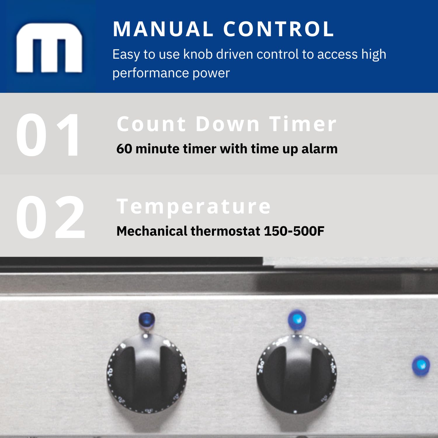 Moffat Turbofan Full Size Countertop Electric Convection Oven - Single Deck, Manual Control, 208V/50/60/1PH - Perfect for Bakeries, Restaurants & Commercial Kitchens