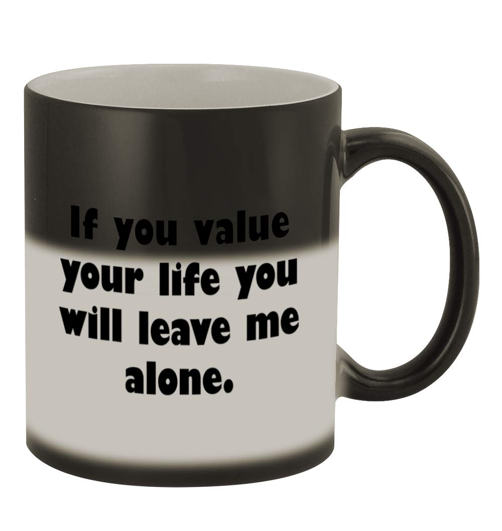 Funny Color Changing Coffee Mug - 11oz Ceramic Magic Mug with Humorous Design for Hot & Cold Drinks - Perfect Gift for Coffee Lovers & Office Use