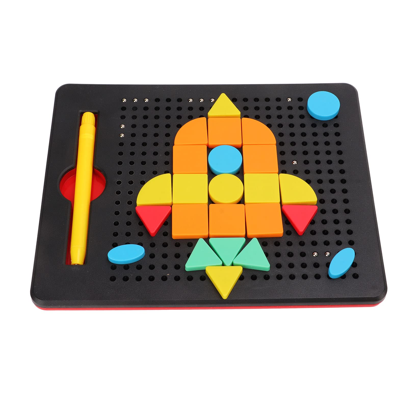 GLOGLOW Magnetic Drawing Board for Kids - Reusable Magnetic Stylus & Doodle Tablet - Perfect for Travel, Home & Classroom Learning Activities