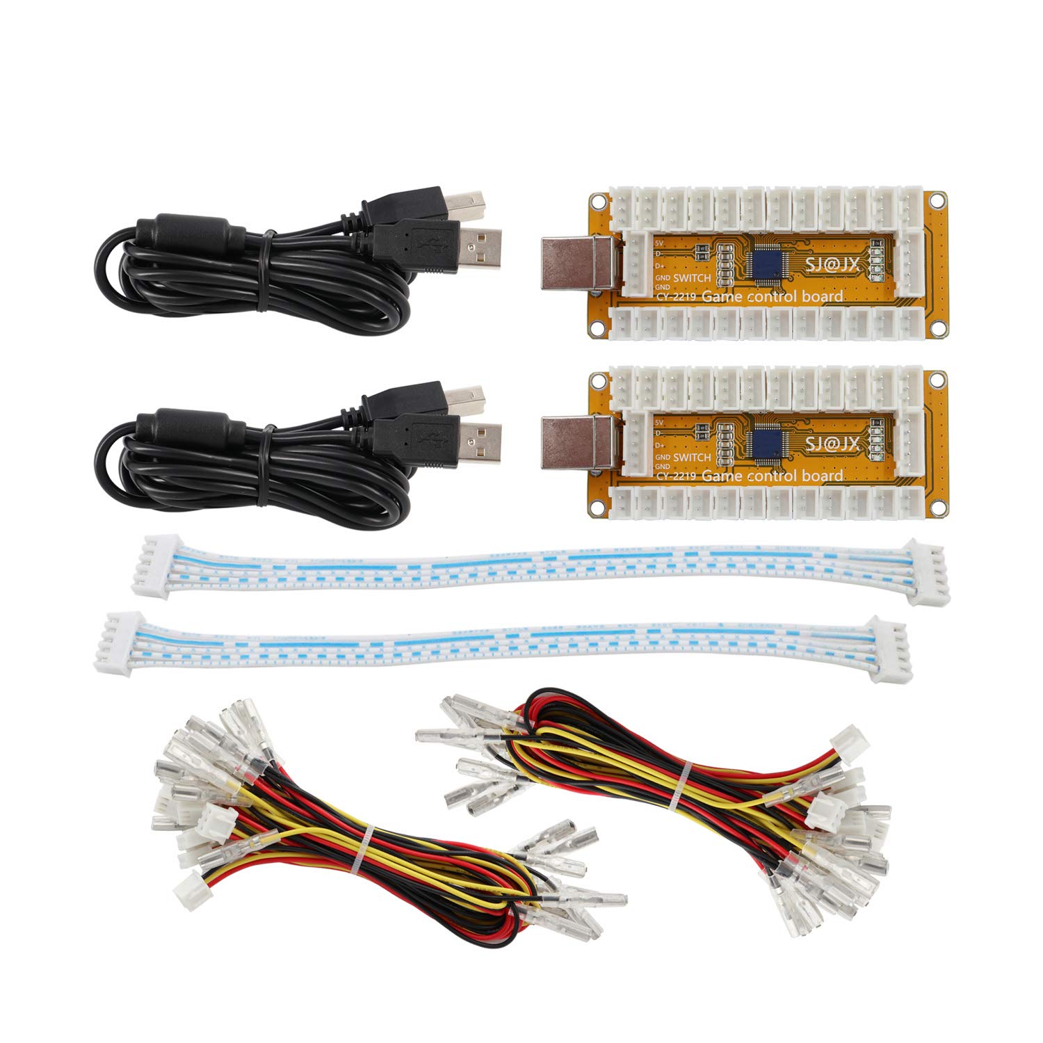 Zero Delay USB Arcade Game Encoder - 2 Player LED Button Joystick Controller for Nintendo Switch, PC, PS3, Retropie, Raspberry Pi & MAME | Perfect for Home Arcade, Gaming Bars & Retro Gaming Events