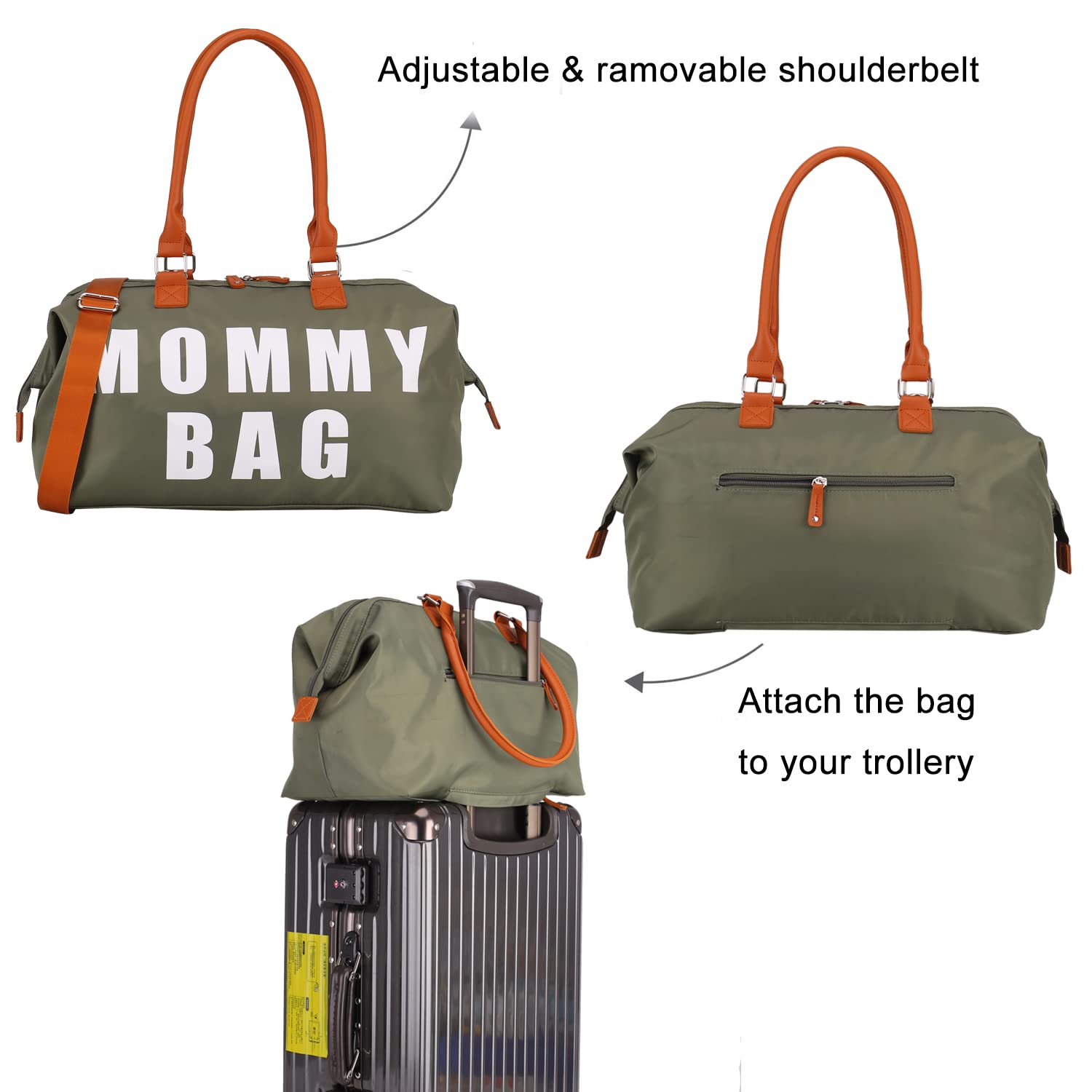 Upgraded Large Capacity Maternity Tote Bag - Hospital Delivery Bag, Baby Diaper Bag with Travel Organizers - Perfect for Labor, Newborn Care & Family Travel Essentials