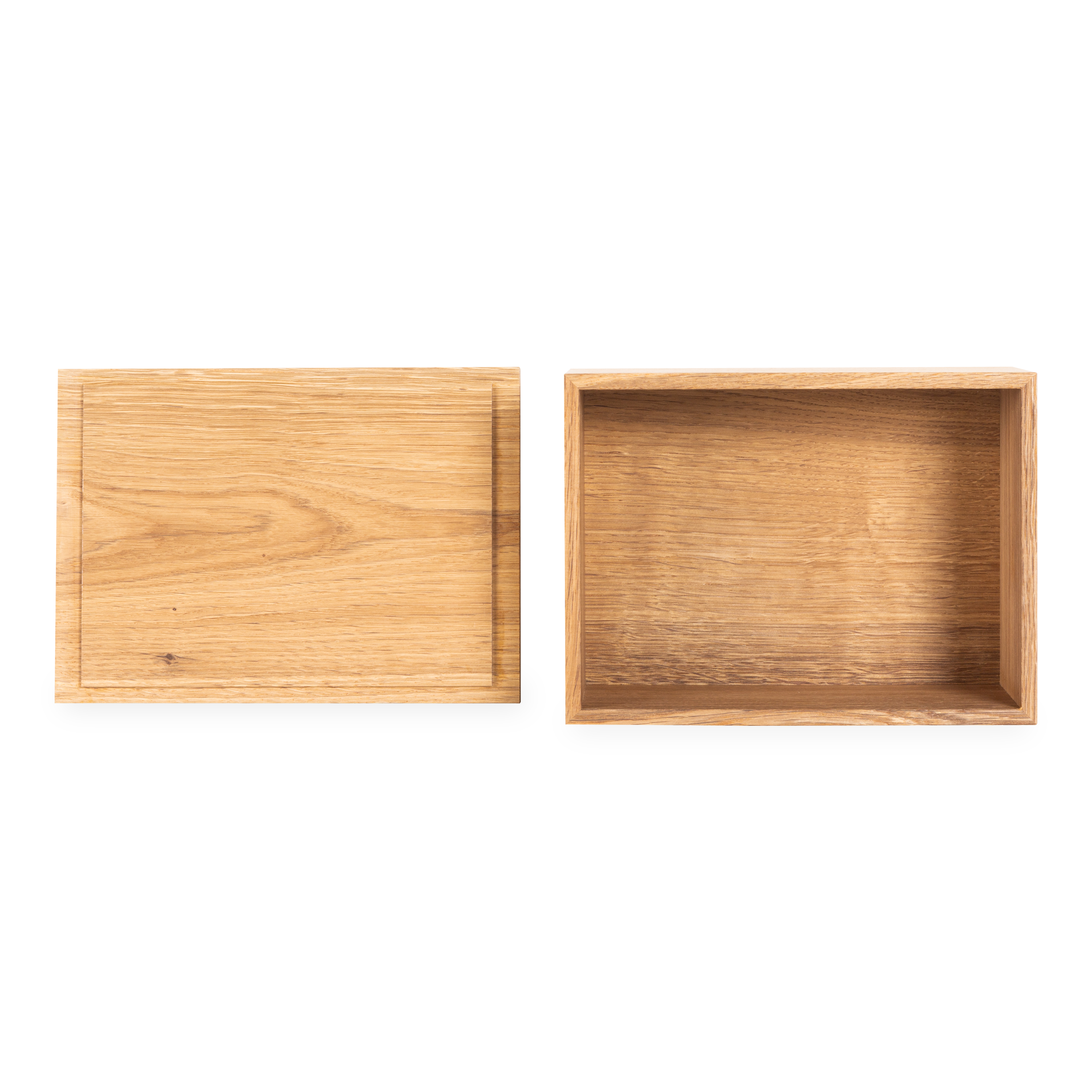 Premium Oak Wood Box with Dark Finish - Perfect for Jewelry Storage, Gift Boxes & Home Decor