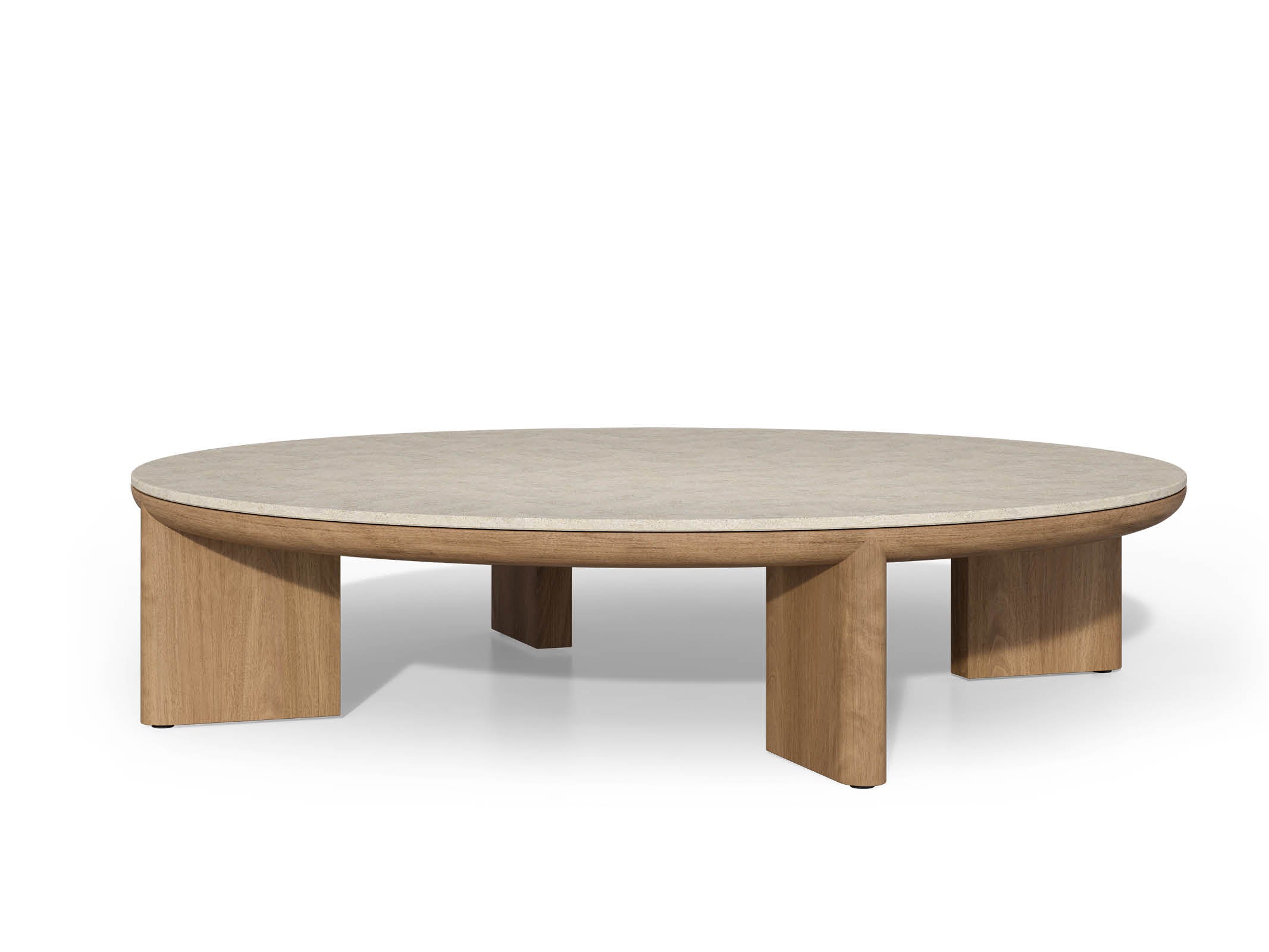 Round Coffee Table - Modern Wooden Living Room Furniture for Small Spaces | Perfect for Home Decor, Apartments & Cozy Spaces