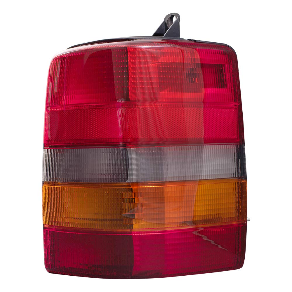 Brock Replacement Tail Light Set - Driver & Passenger Side Compatible with 1993-1998 Jeep Grand Cherokee (Part #55155739AA & 55155738AA) - Perfect for Night Driving & Vehicle Safety Upgrades