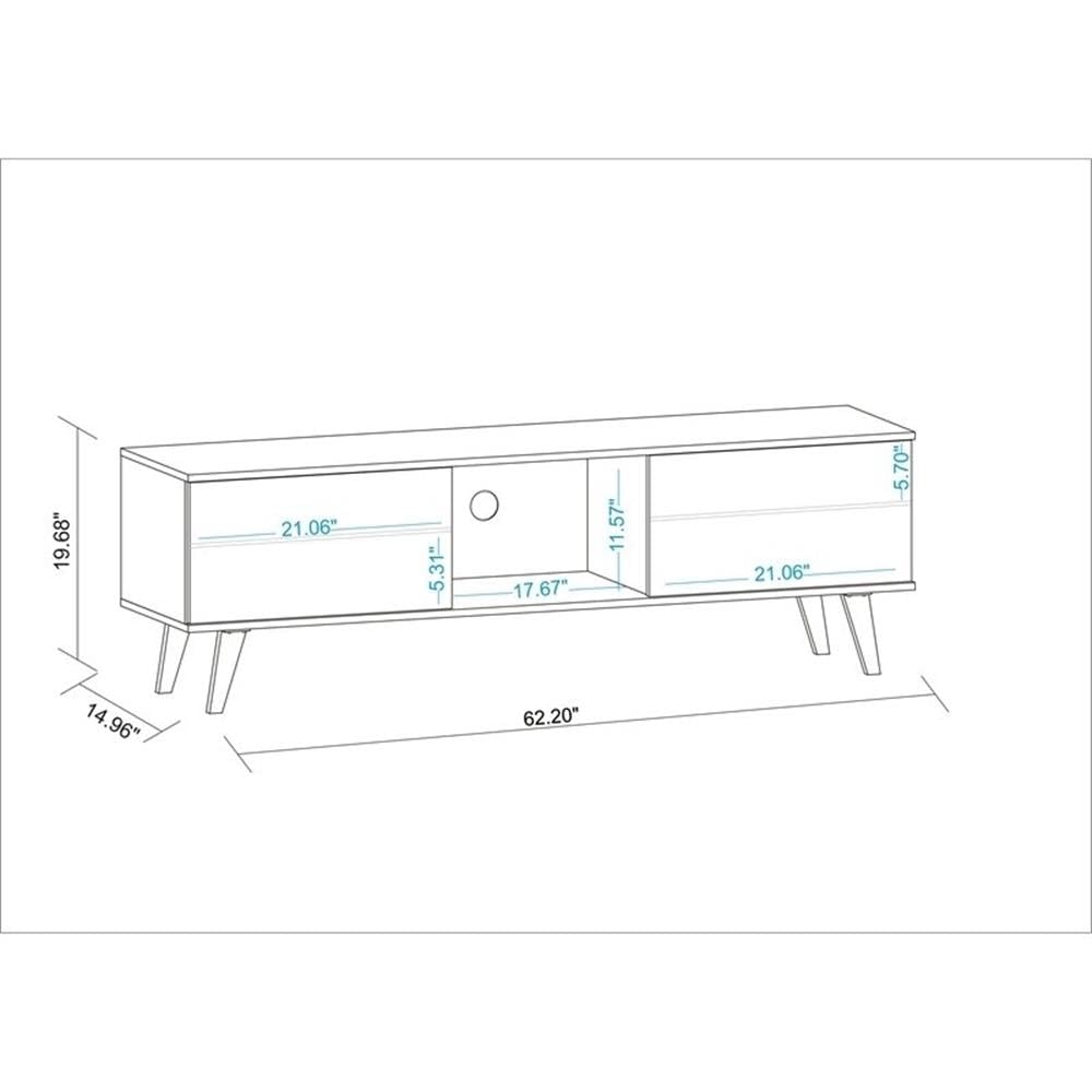Mid-Century Modern TV Stand for TVs up to 60