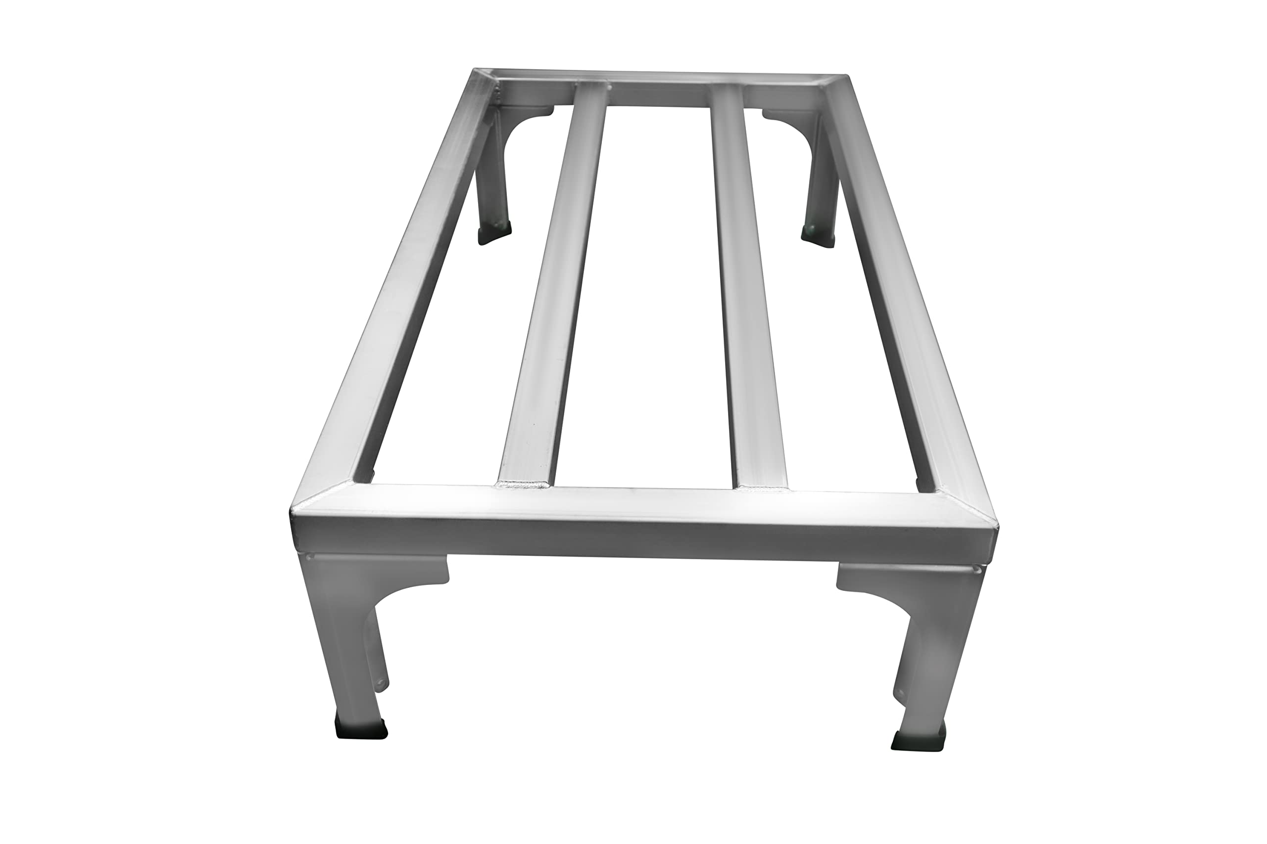 Heavy Duty Aluminum Dunnage Rack 20x36x7.5 Inch - Industrial Grade Storage Shelf for Warehouse, Restaurant & Commercial Kitchen - Perfect for Food Service, Retail Inventory and Workshop Organization