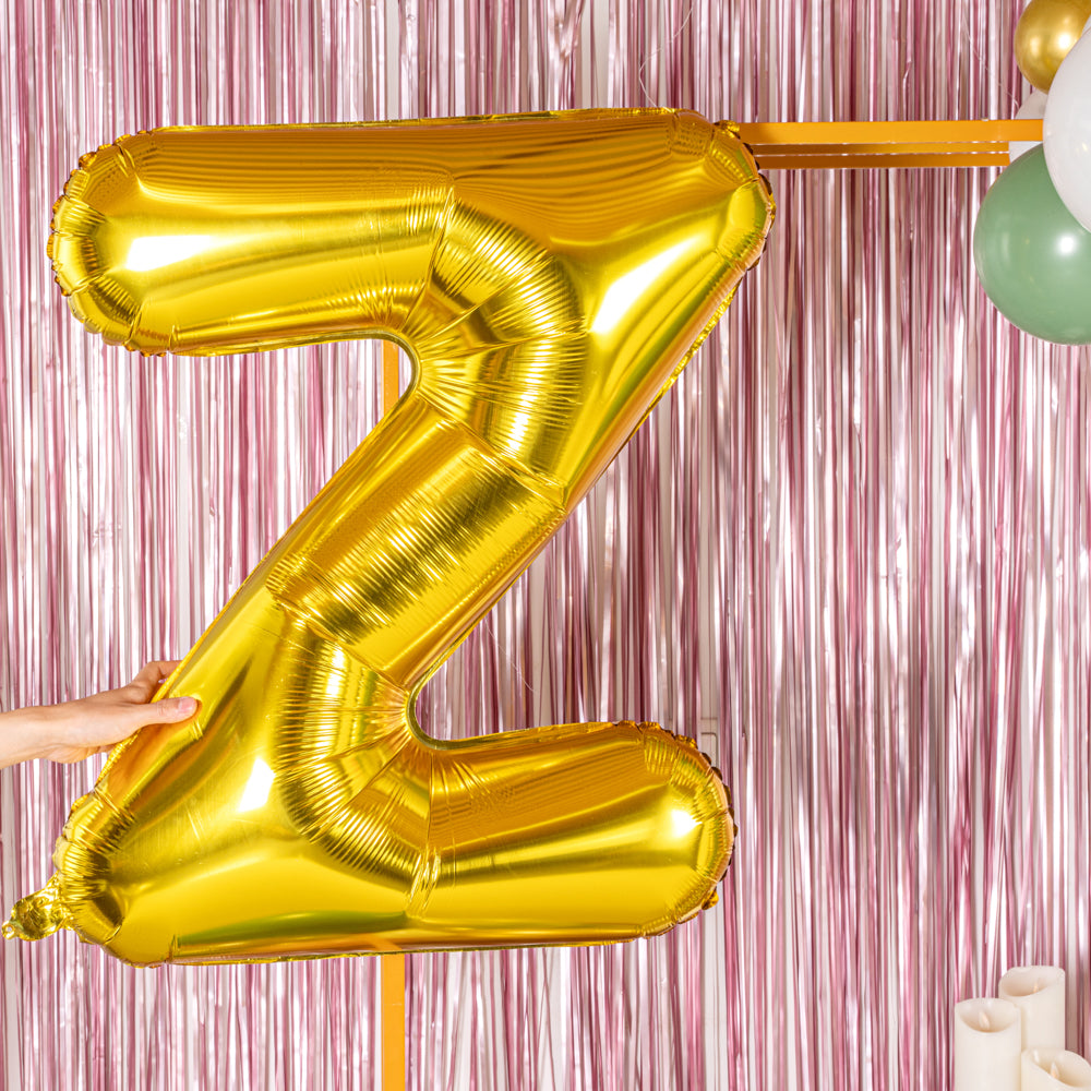 Balloonify Gold Mylar Letter Z Balloon - 40 Inch Large Foil Alphabet Balloon for Birthday Party Decorations, Wedding, Baby Shower & Anniversary Celebrations
