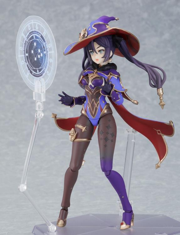 Figma #548 Mona Megistus (Mirror Reflection of Doom Ver.) Genshin Impact Collectible Action Figure - Perfect for Anime Fans, Gaming Display & Cosplay Inspiration