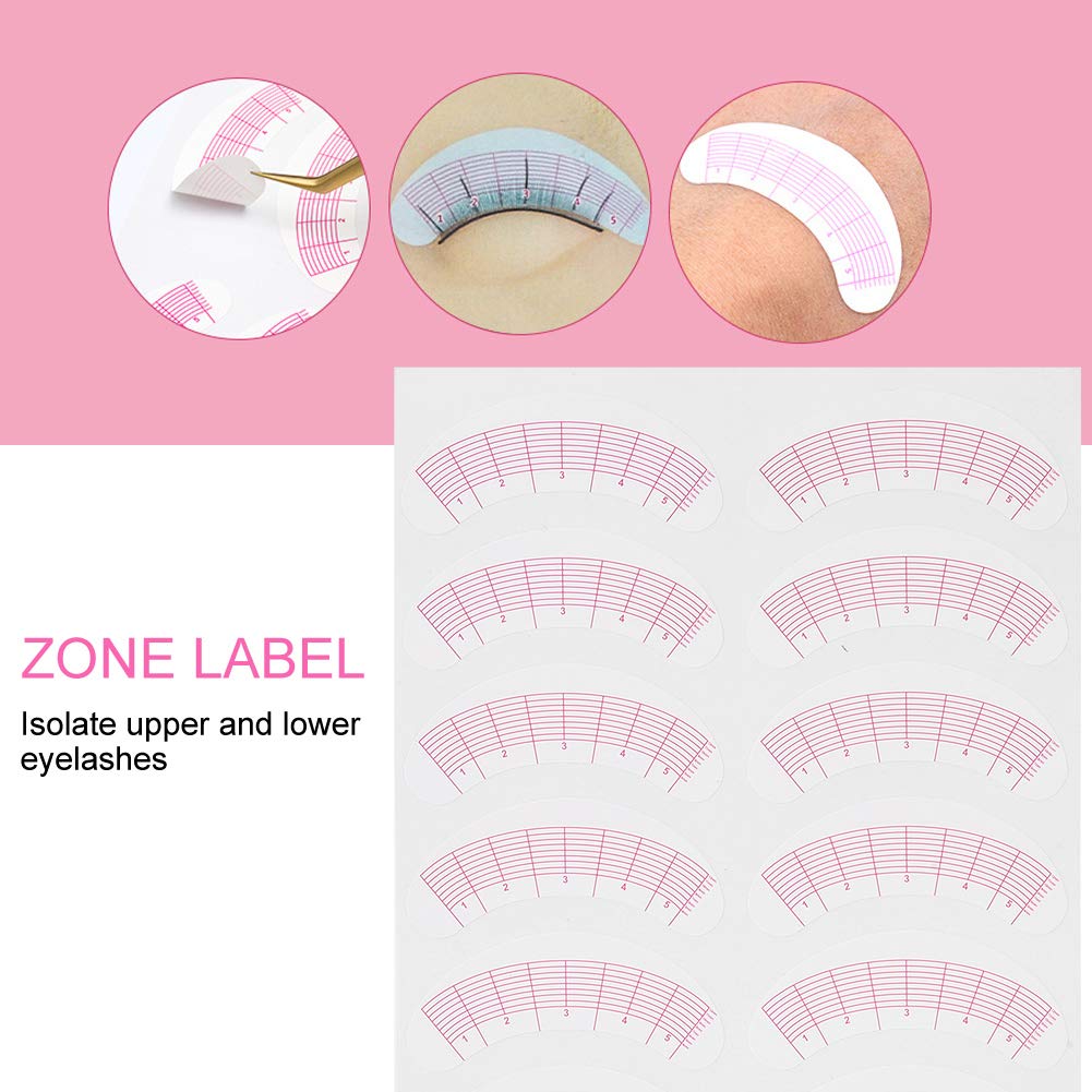 175 Pairs Professional Eyelash Extension Stickers - Eye Positioning & Lash Mapping Pads for Individual Eyelash Extensions Isolation - Perfect for Salon, DIY Home Use & Professional Lash Artists