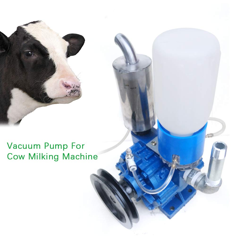 Portable 250L/min Vacuum Pump for Cow & Goat Milking Machine - Livestock Milking Equipment for Bucket, Tank & Barrel - Perfect for Dairy Farms, Small Ranches & Homesteads