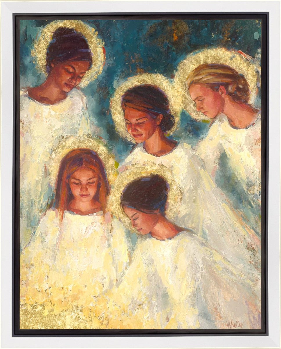 Angels Gallery Wrap Canvas Art - Handmade Wall Decor for Home, Bedroom & Office - Perfect for Gifts & Interior Design