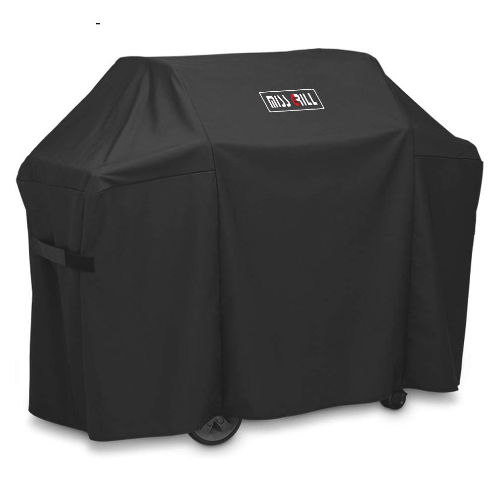 **MissGrill 7130 Heavy Duty Waterproof Grill Cover - Fits Weber Genesis II 3 Burner & Genesis 300 Series Grills (58