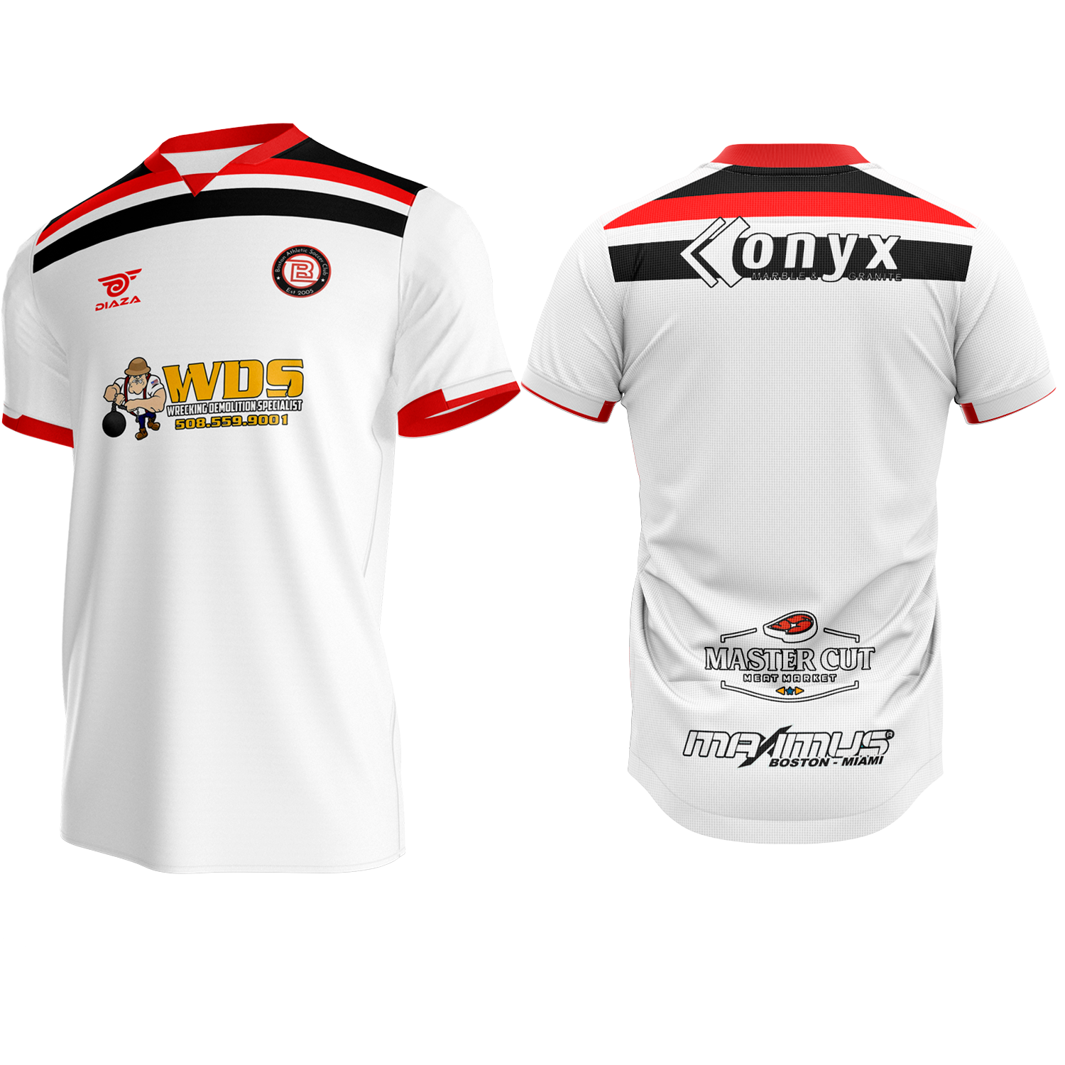 Boston Athletic Soccer Jersey - White - Official Replica for Fans & Players - Perfect for Games, Training & Fan Support
