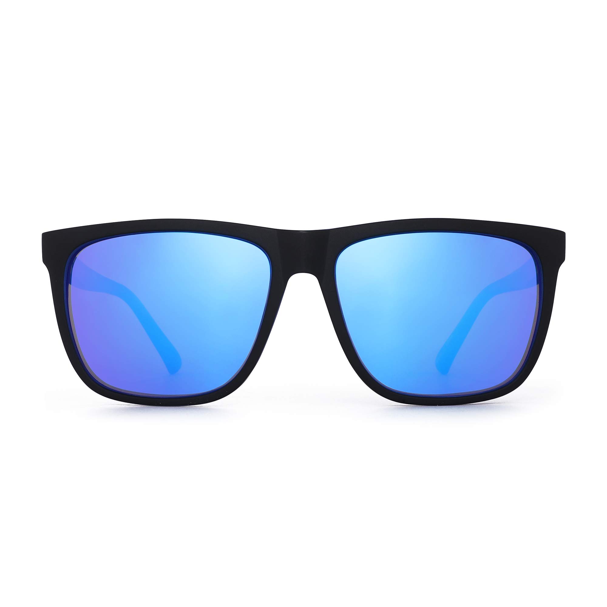 Vintage Polarized Sunglasses for Men & Women - Retro Square Mirror Lens UV400 Protection - Perfect for Driving, Beach & Outdoor Activities
