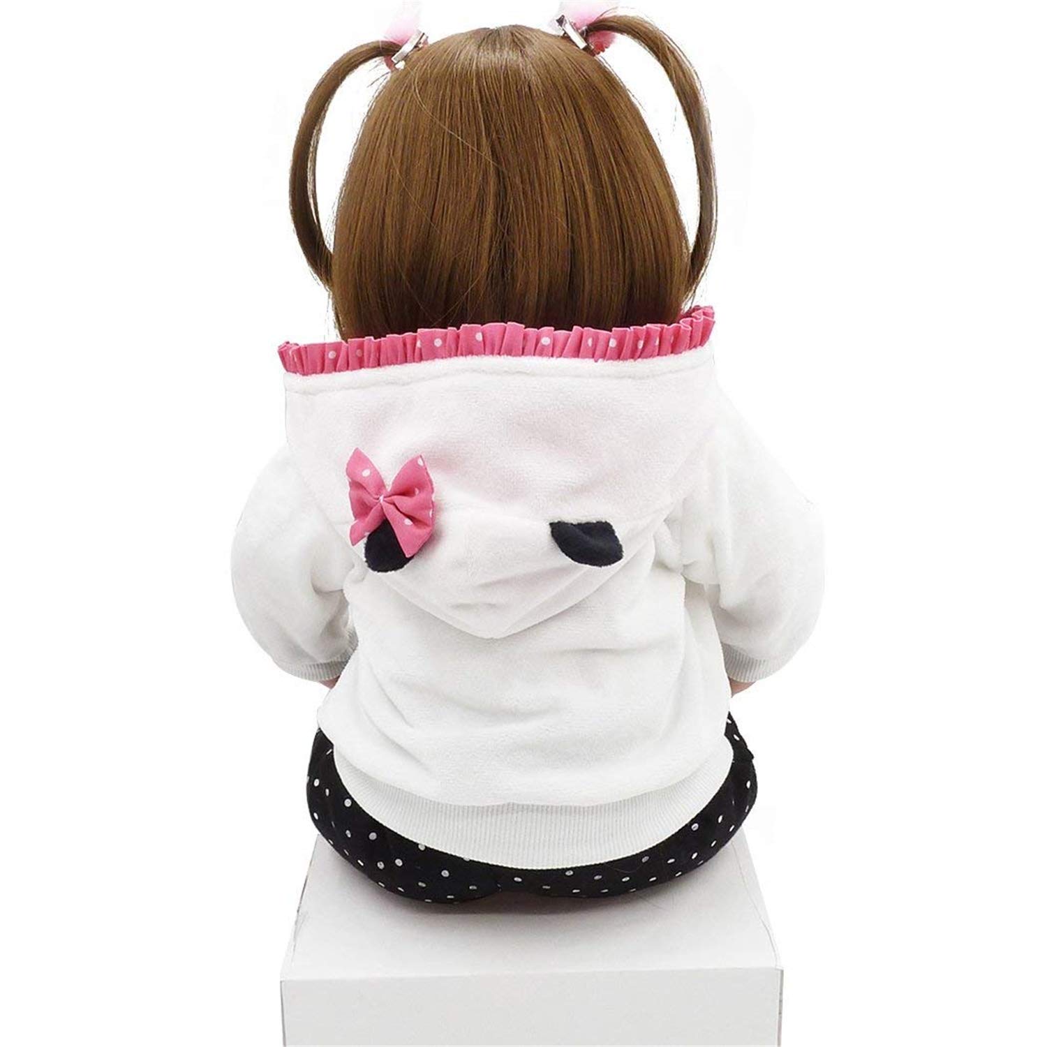 Anano 18 Inch Realistic Reborn Twin Baby Dolls - Soft Cotton Body Silicone Toddler Doll Set (Boy & Girl) for Nursery Decor, Gift Giving & Collectibles
