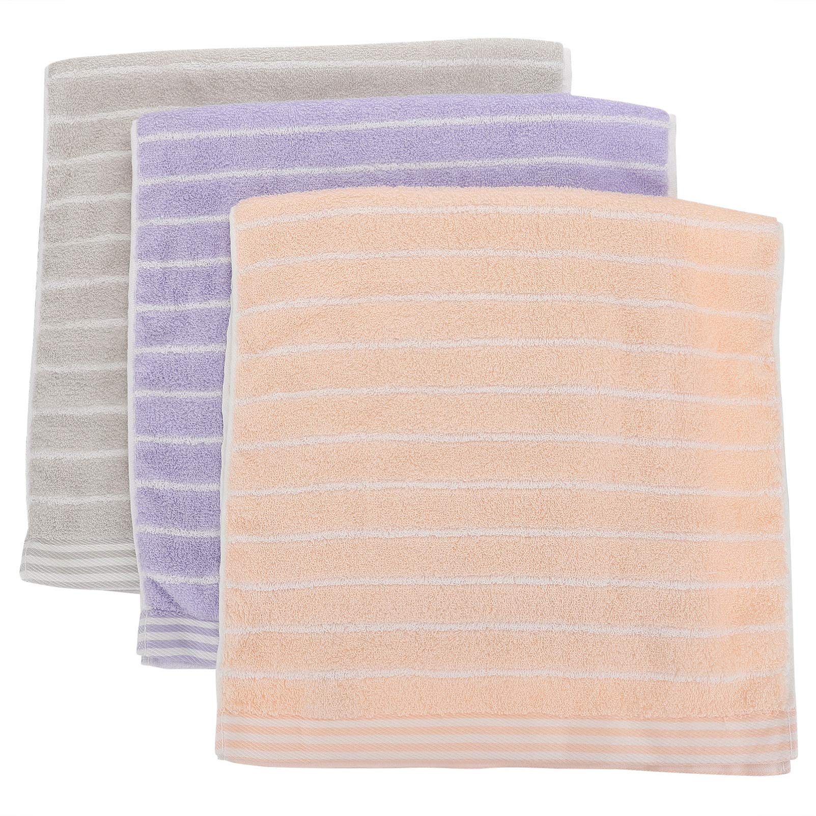 HEALLILY 3-Pack Quick Dry Microfiber Bath Towels - Super Absorbent, Lightweight & Soft for Gym, Swimming, Beach, Camping & Travel - Perfect for Sports, Backpacking & Shower Use