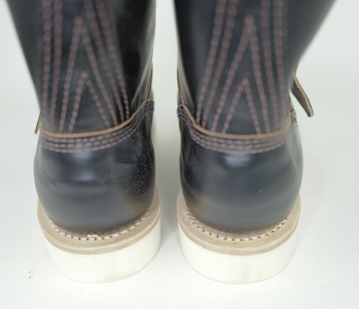 Wesco Boots X The Shop BHH Short Stack Horsehide Engineer Boots - Premium Leather Work Boots for Motorcycle Riding & Outdoor Adventures